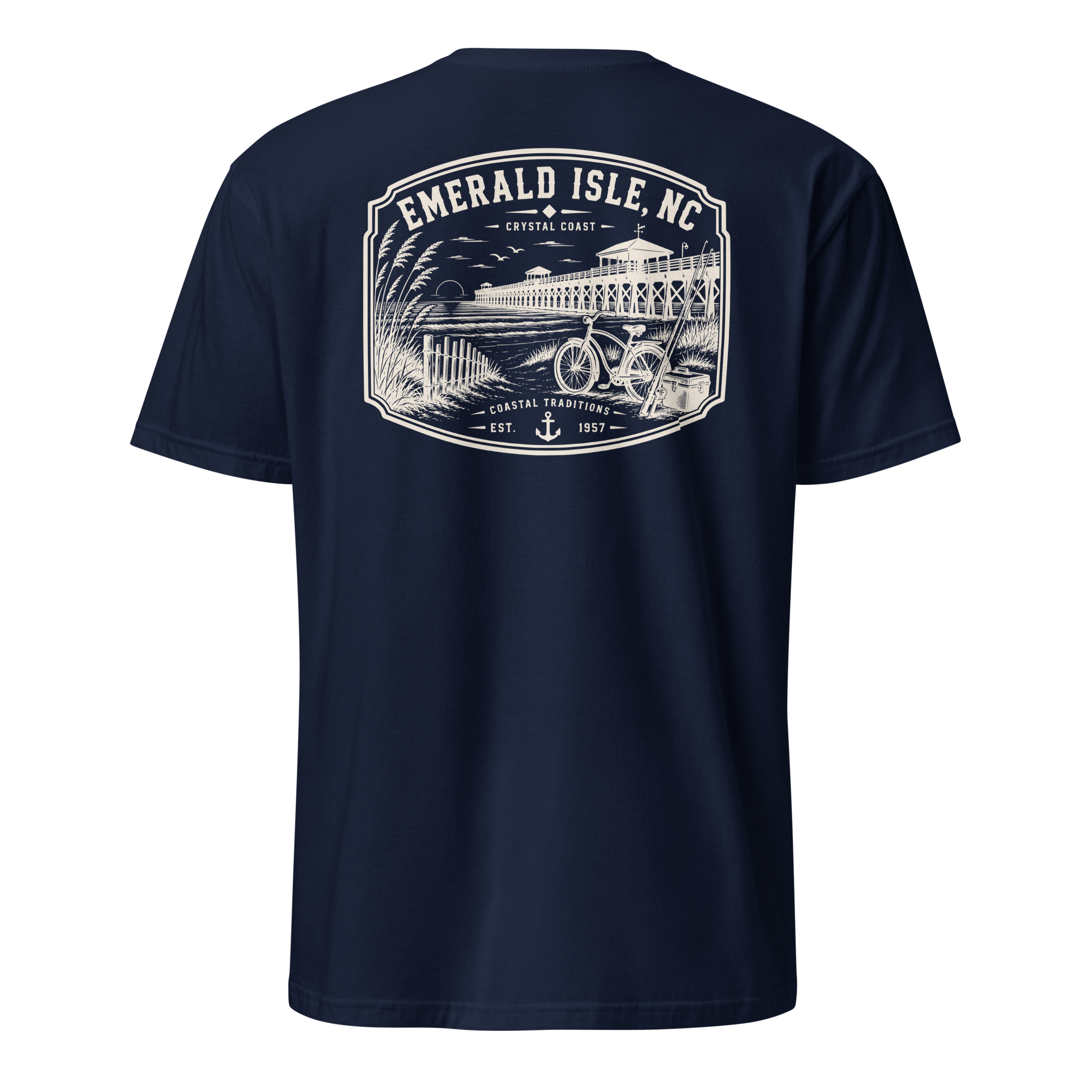 Emerald Isle, NC - Day By The Pier - Unisex T-Shirt