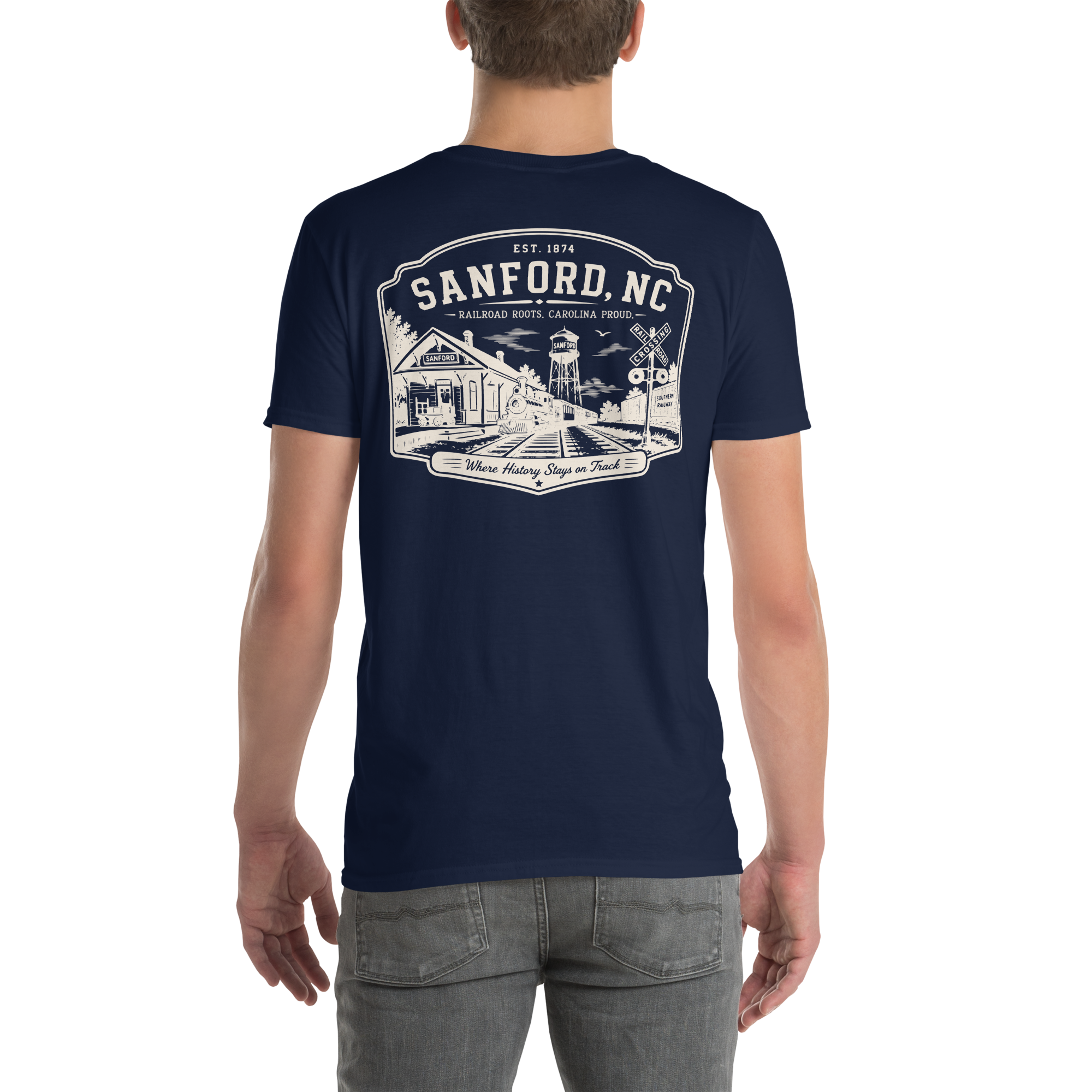 Sanford, NC - Railroad Roots - Unisex T-Shirt