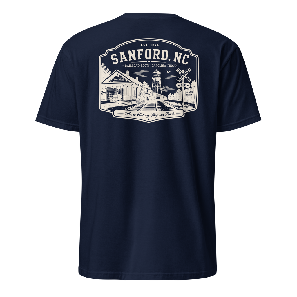 Sanford, NC - Railroad Roots - Unisex T-Shirt