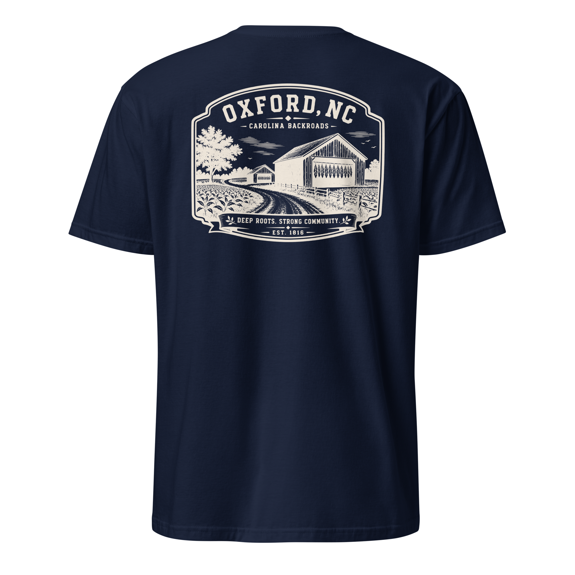 Oxford, NC - Carolina Backroads - Unisex T-Shirt