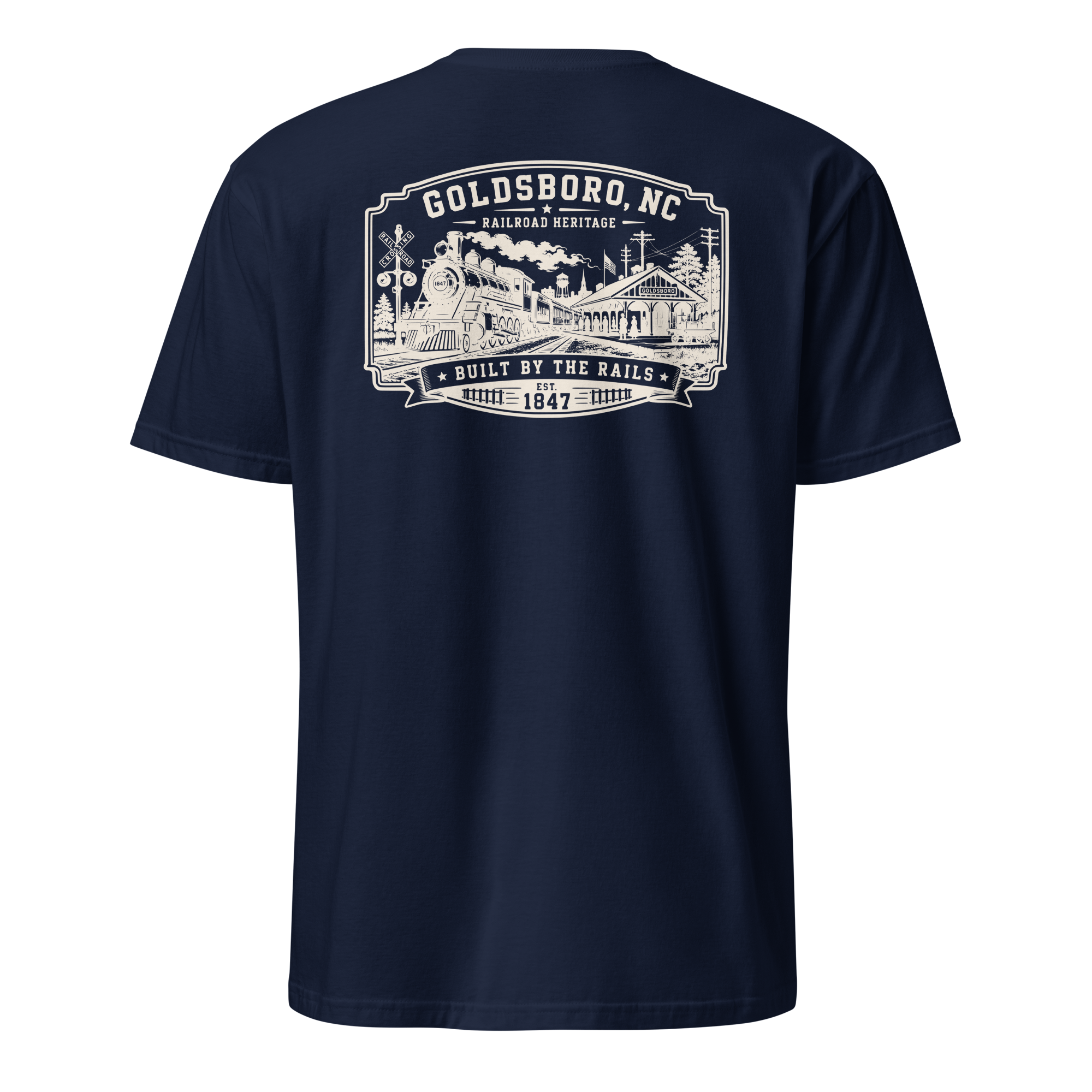 Goldsboro, NC - Built On Rails - Unisex T-Shirt