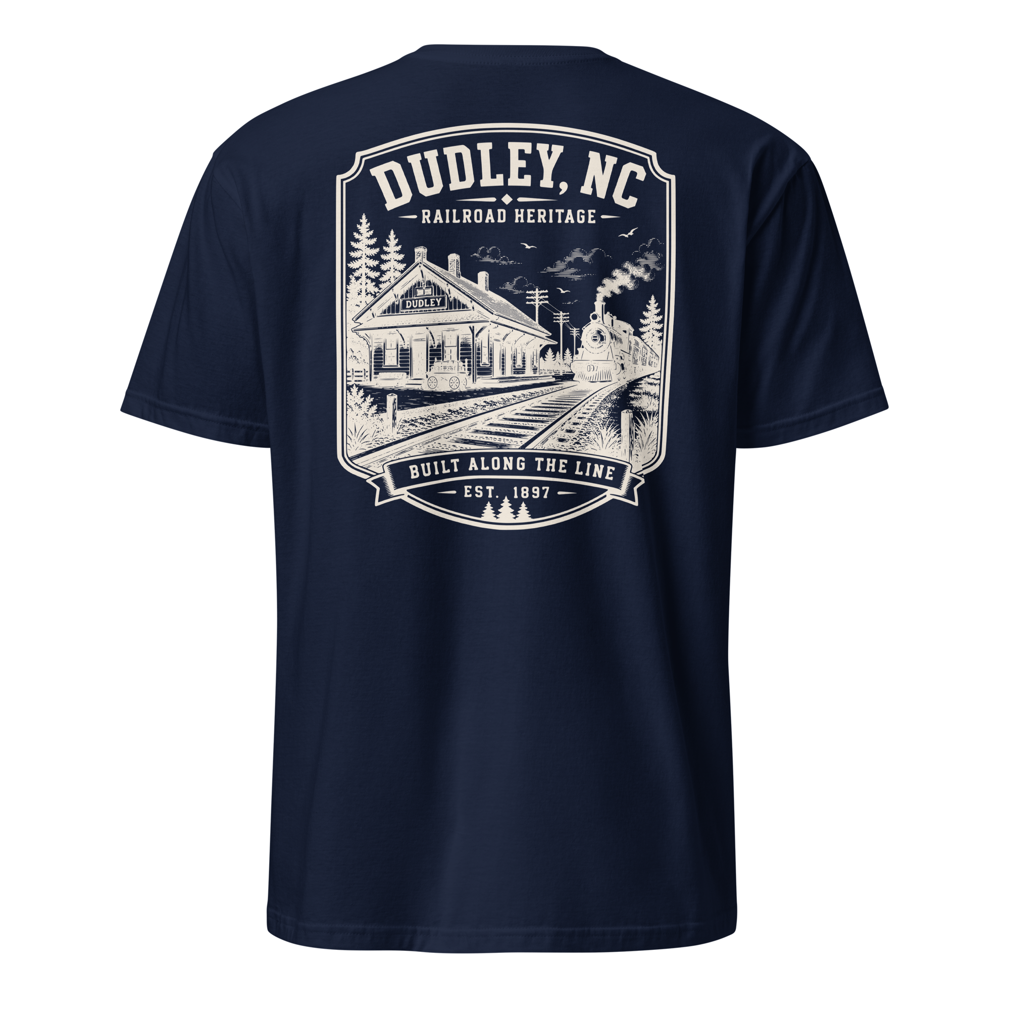 Dudley, NC - Built Along The Line - Unisex T-Shirt