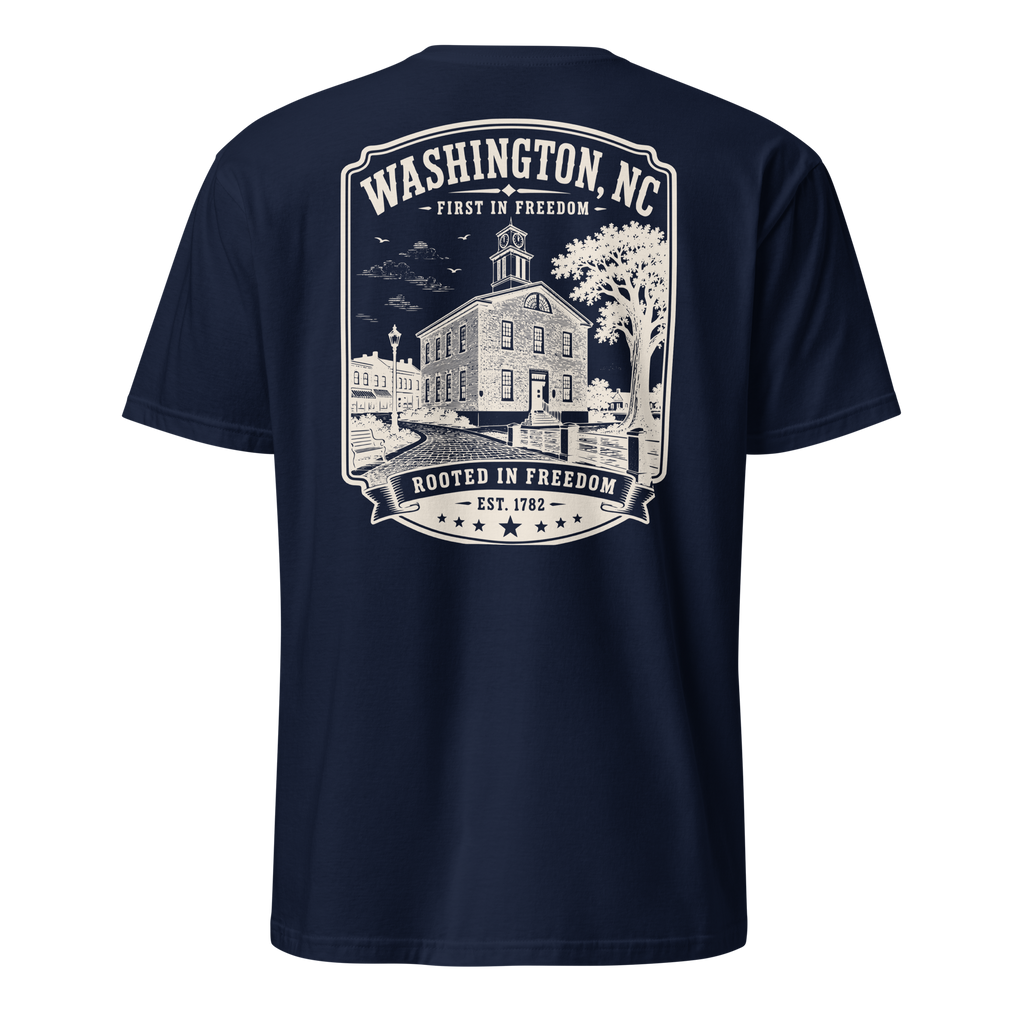 Washington, NC - Rooted In Freedom - Unisex T-Shirt