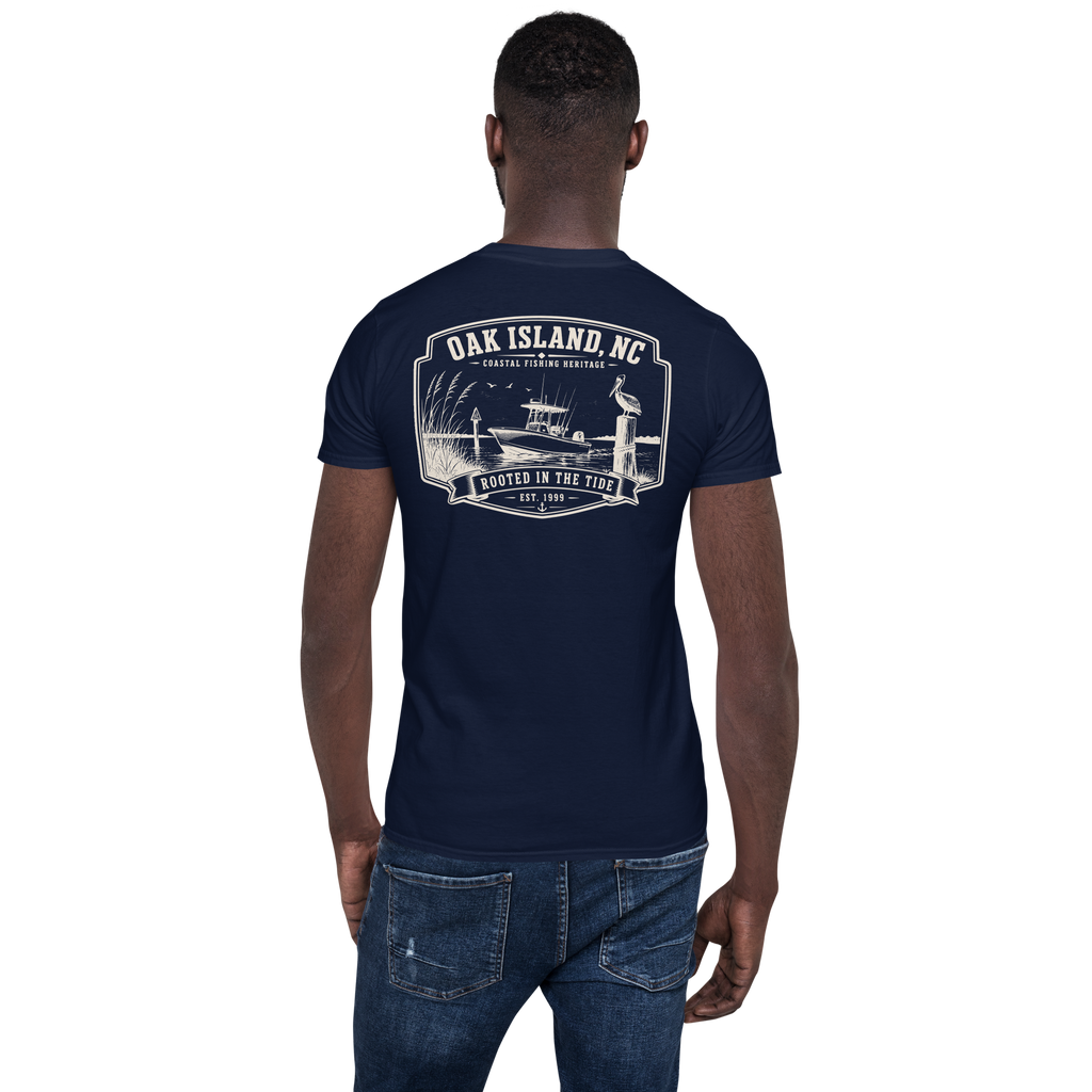 Oak Island, NC - Rooted In The Tide - Unisex T-Shirt
