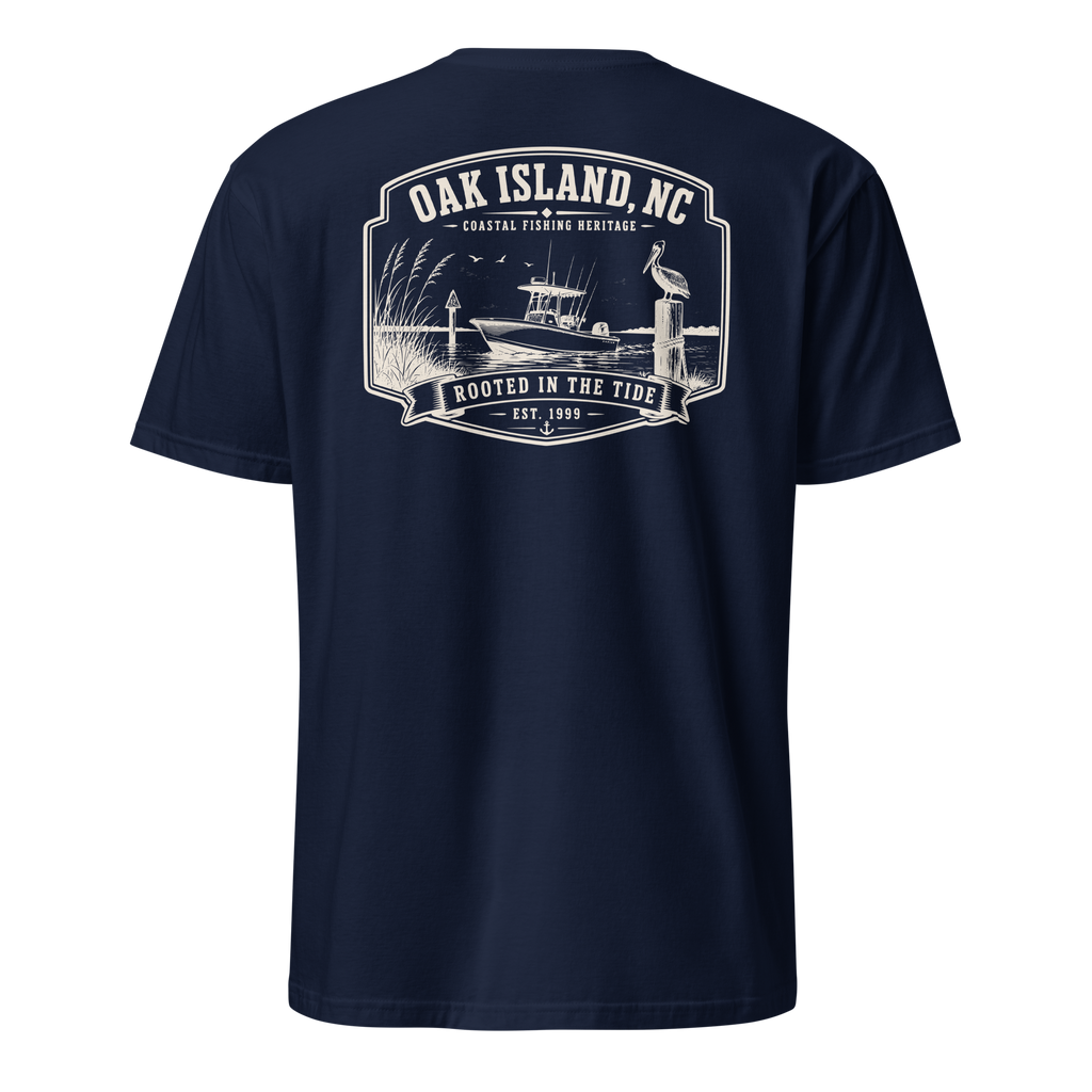 Oak Island, NC - Rooted In The Tide - Unisex T-Shirt