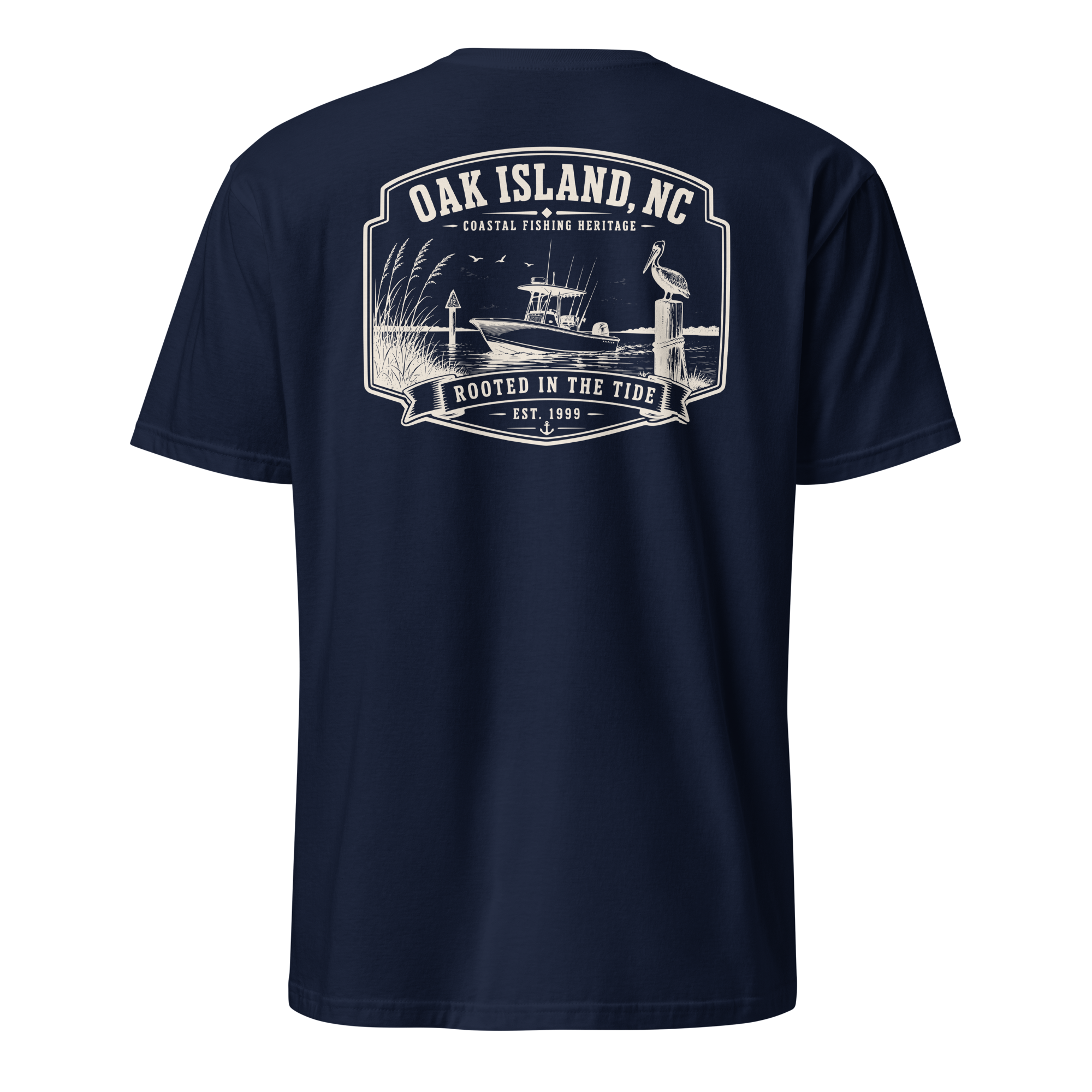 Oak Island, NC - Rooted In The Tide - Unisex T-Shirt