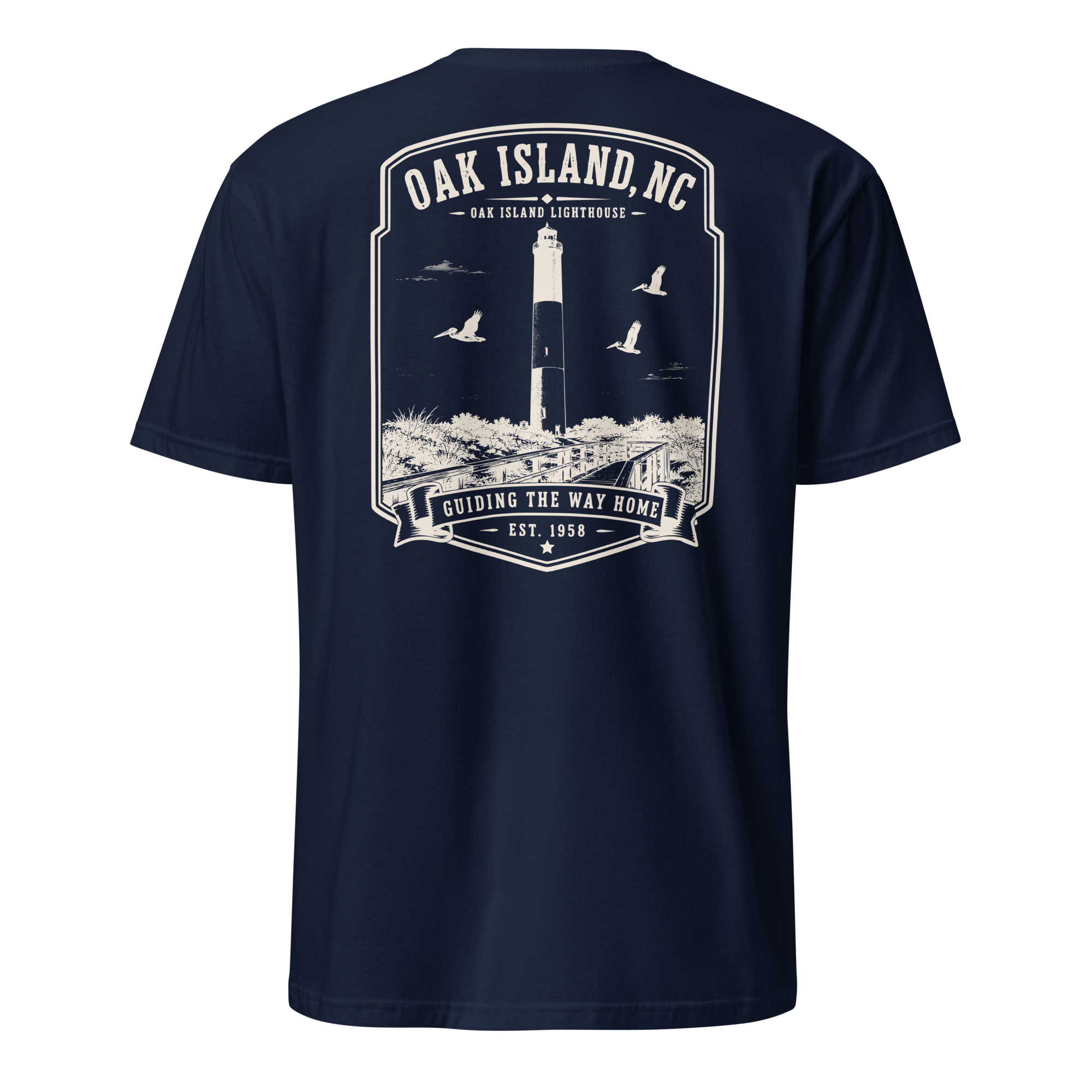 Oak Island, NC - Oak Island Lighthouse - Unisex T-Shirt