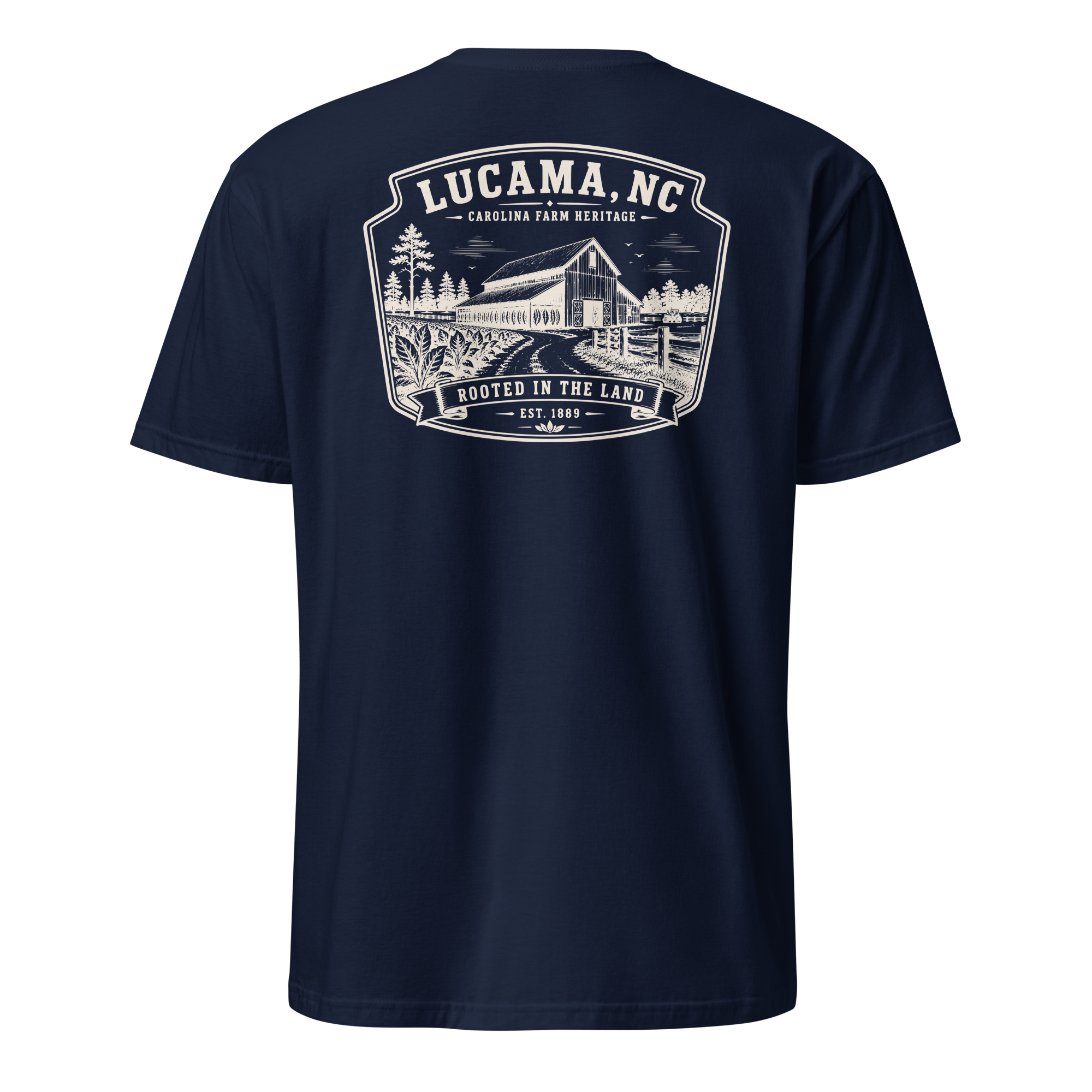 Lucama, NC - Rooted In The Land - Unisex T-Shirt