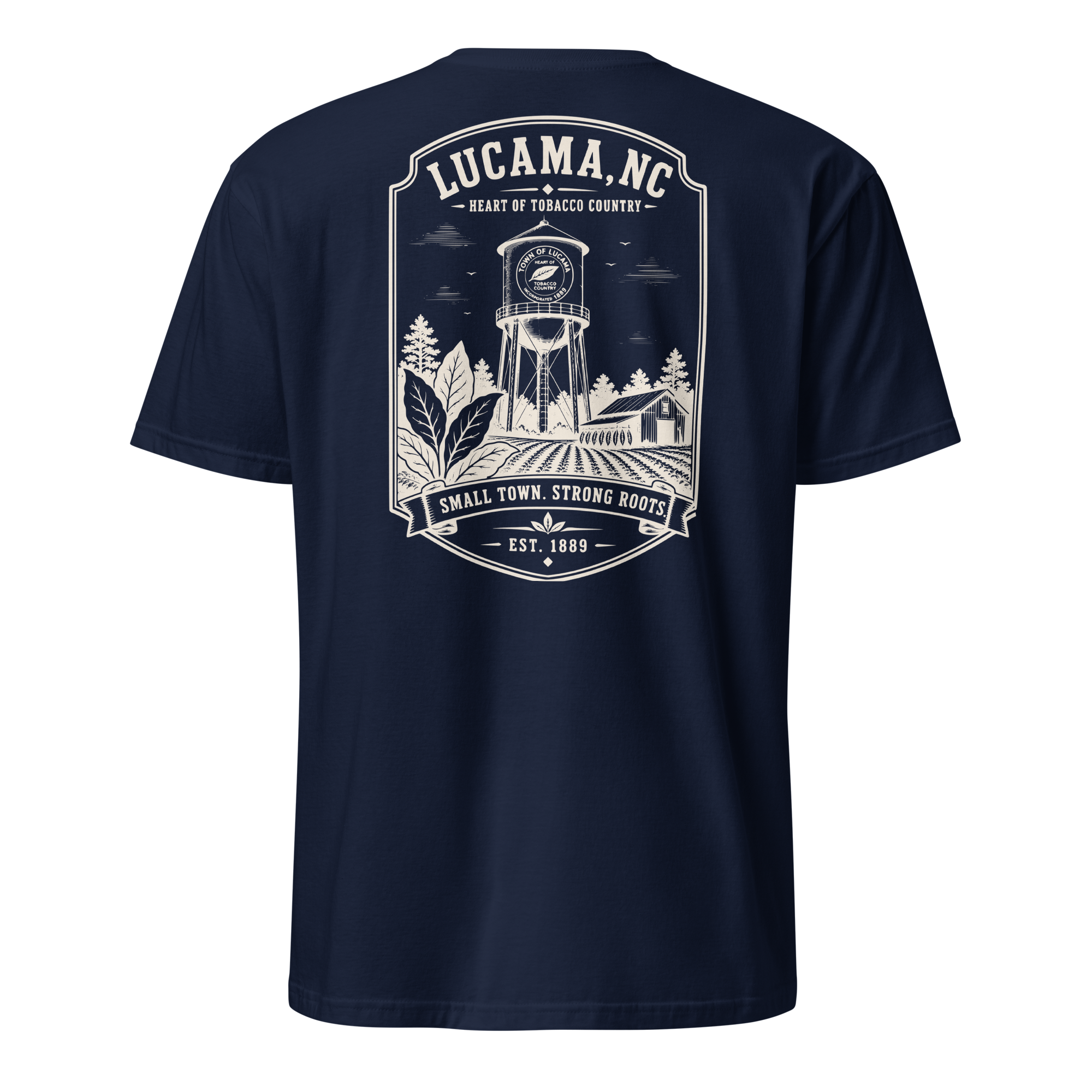 Lucama, NC - Small Town. Strong Roots. - Unisex T-Shirt