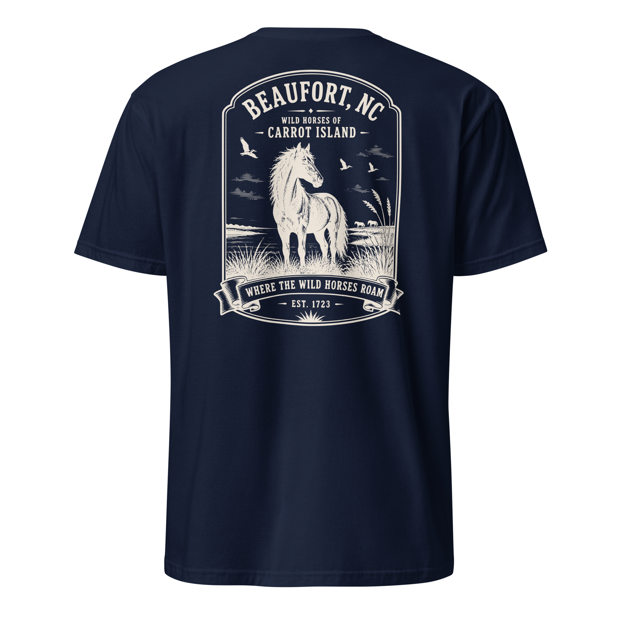 Beaufort, NC - Wild Horses of Carrot Island - Unisex T-Shirt