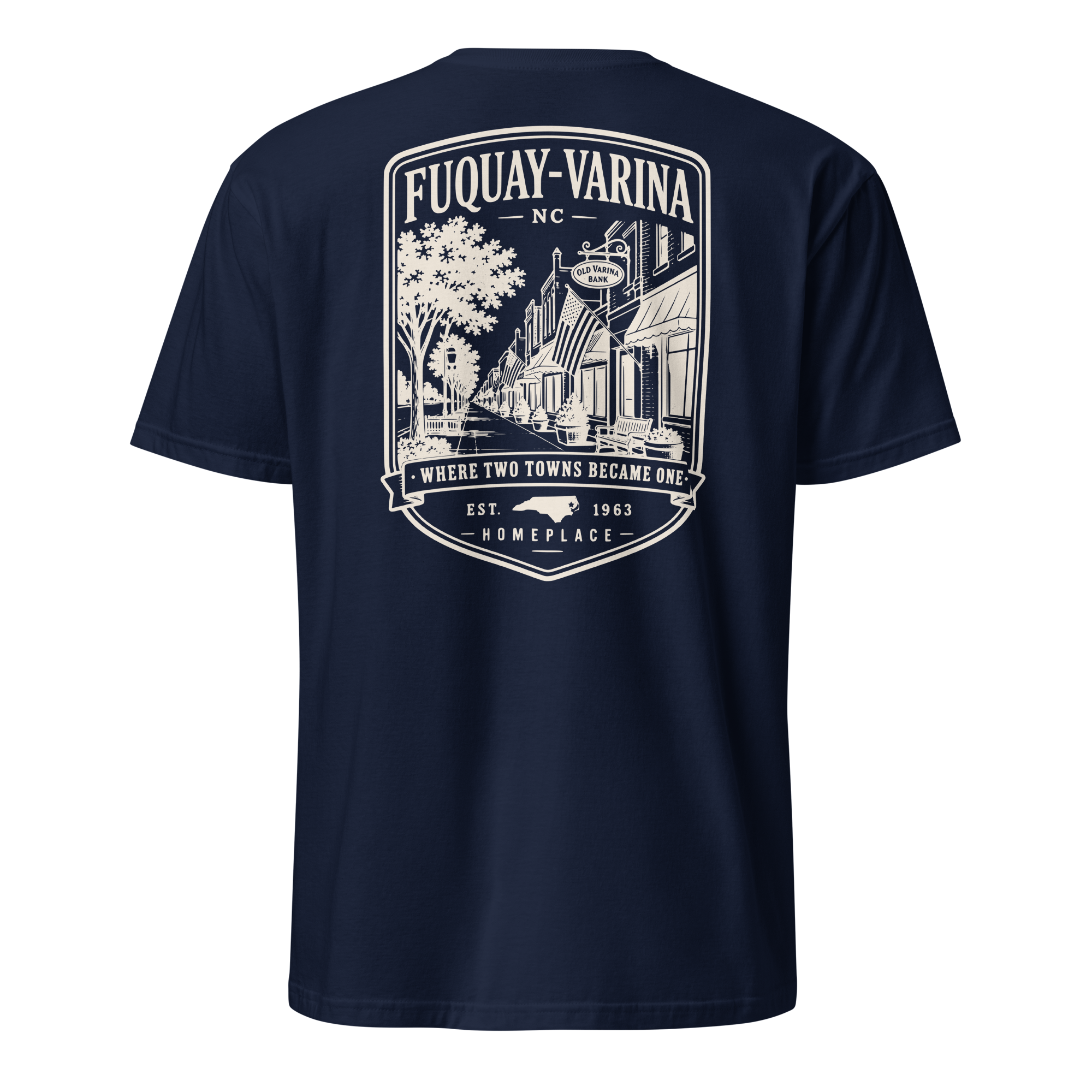 Fuquay-Varina, NC - Two Towns Became One - Unisex T-Shirt