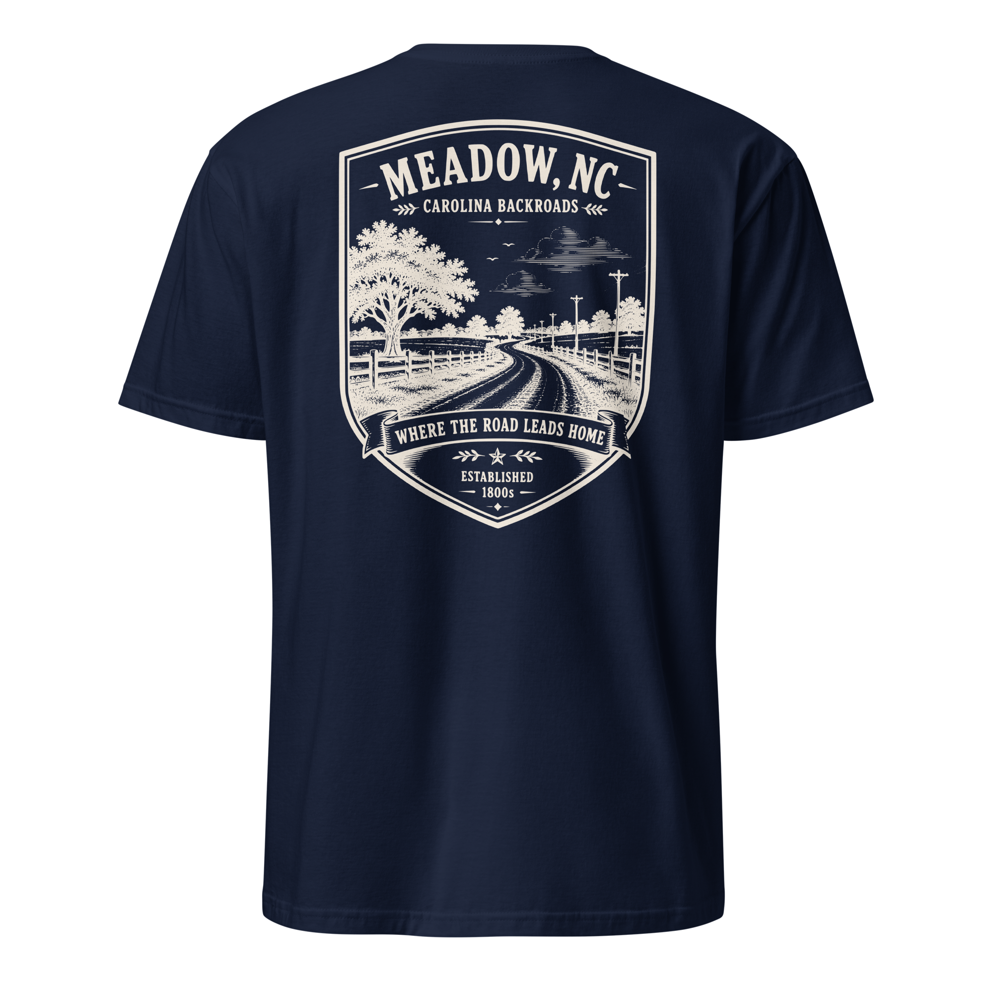 Meadow, NC - Carolina Backroads - Unisex T-Shirt
