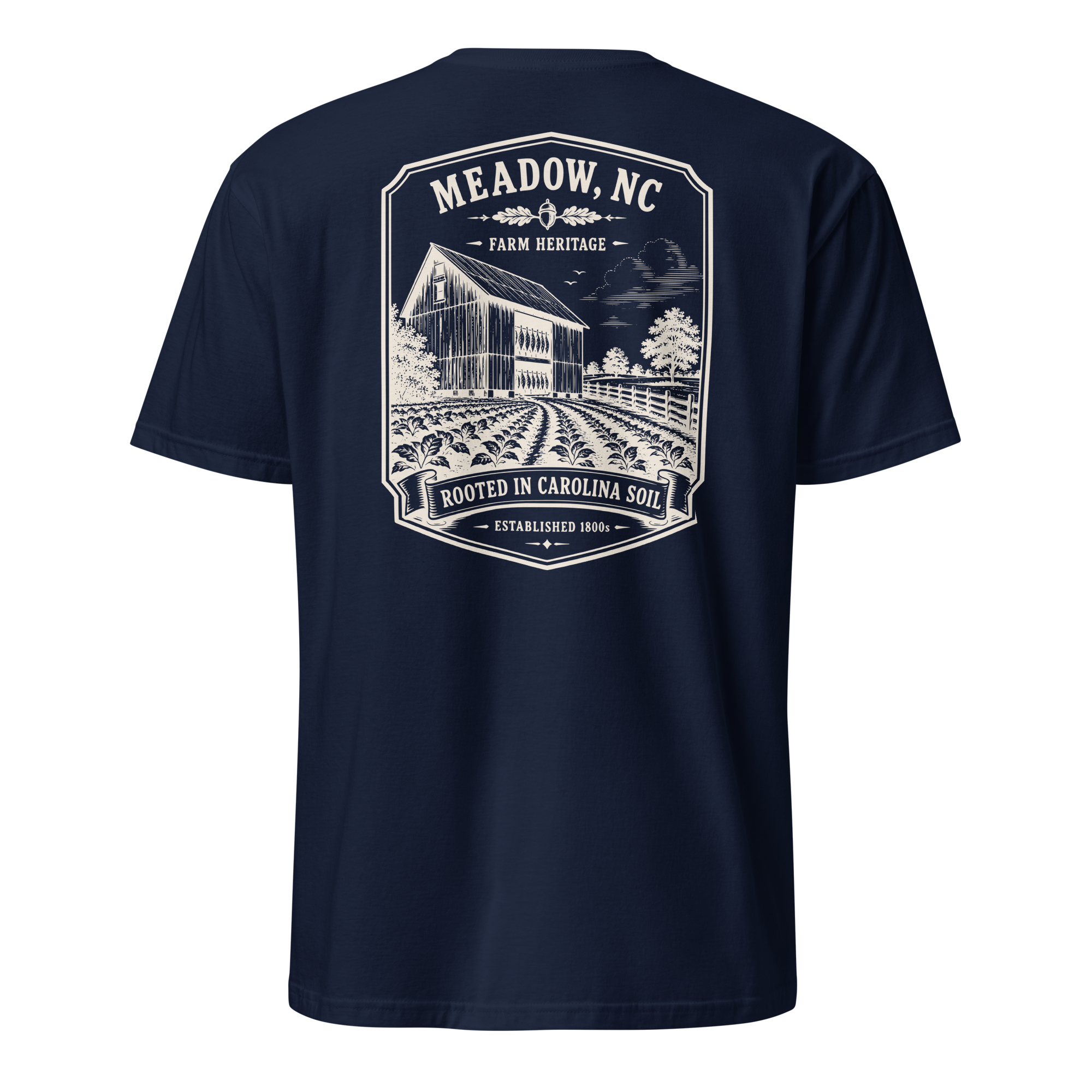 Meadow, NC - Rooted In Carolina - Unisex T-Shirt