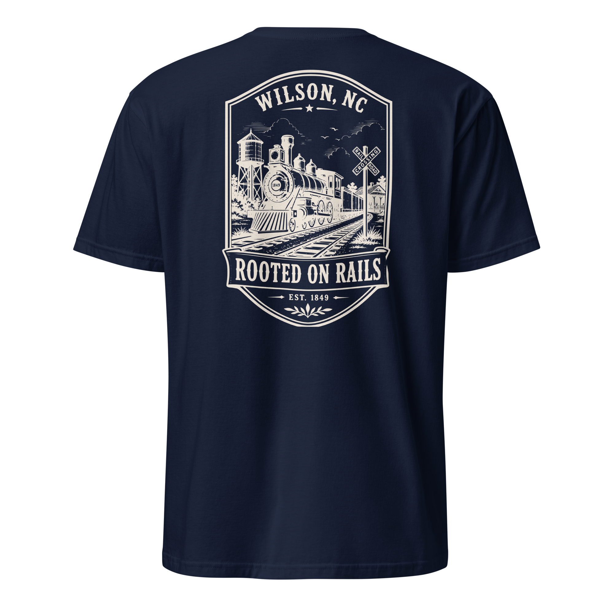 Wilson, NC - Rooted On Rails - Unisex T-Shirt