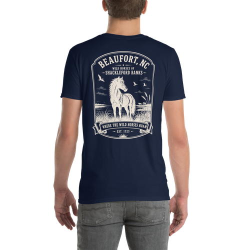 Beaufort, NC - Wild Horses of Shackleford Banks - Unisex T-Shirt