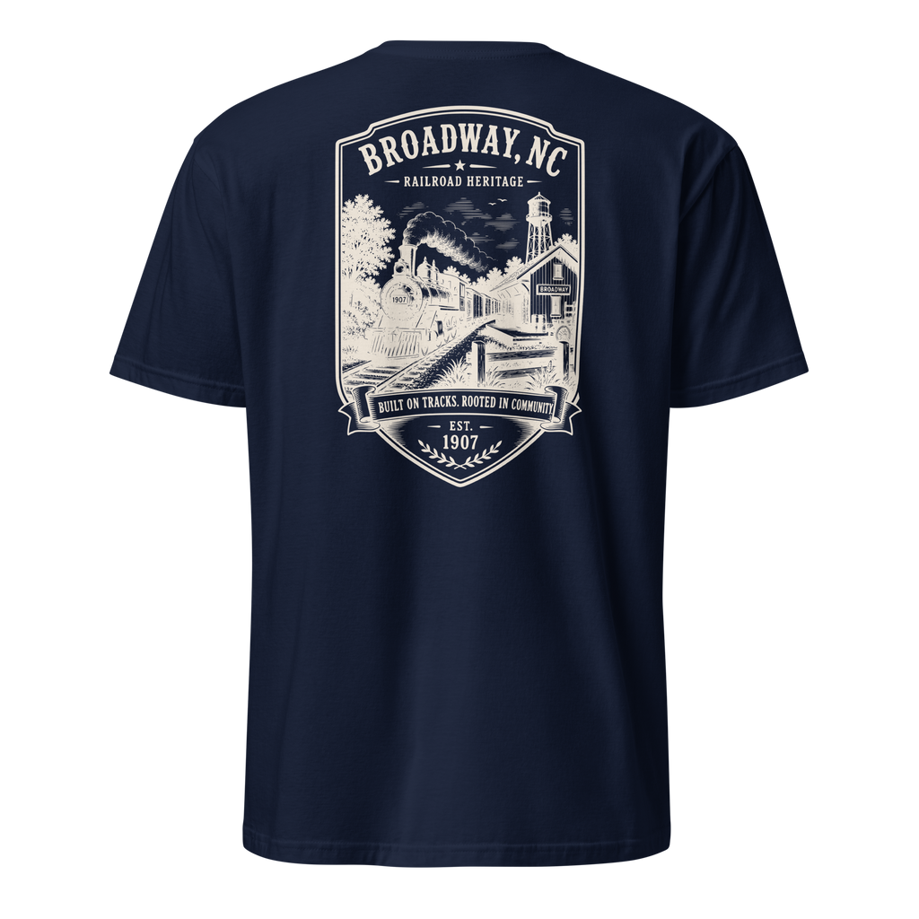 Broadway, NC - Railroad Heritage - Short-Sleeve Unisex