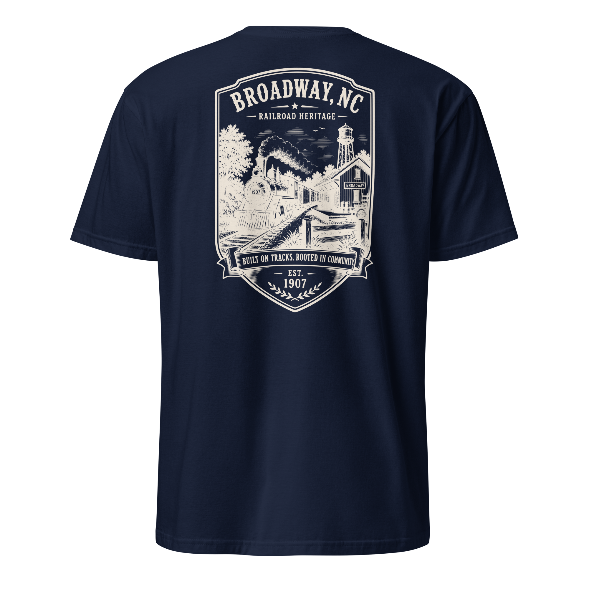 Broadway, NC - Railroad Heritage - Short-Sleeve Unisex