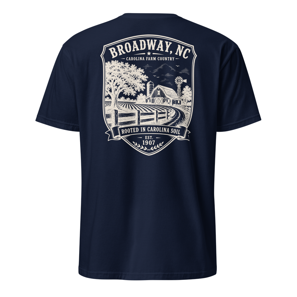 Broadway, NC - Farm Country - Short-Sleeve Unisex