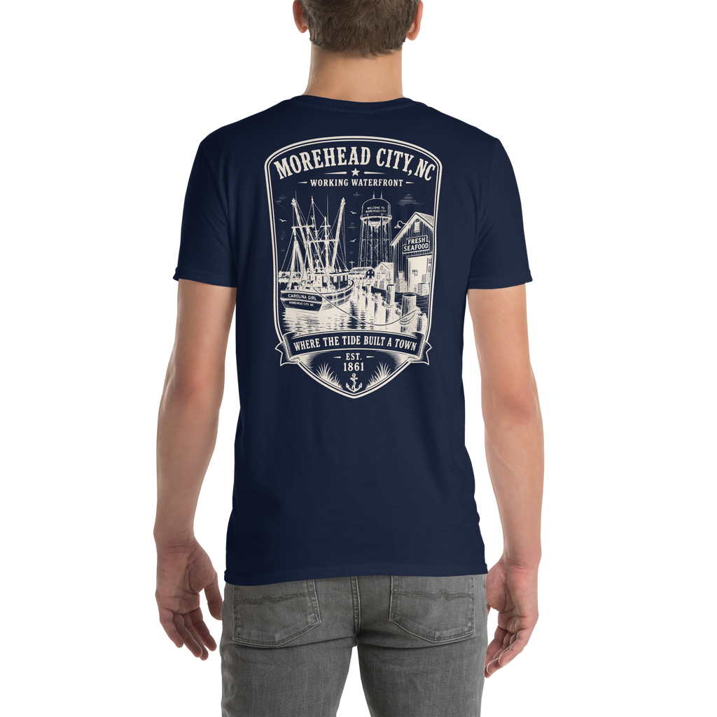 Morehead City - Historic Waterfront - Short-Sleeve Unisex