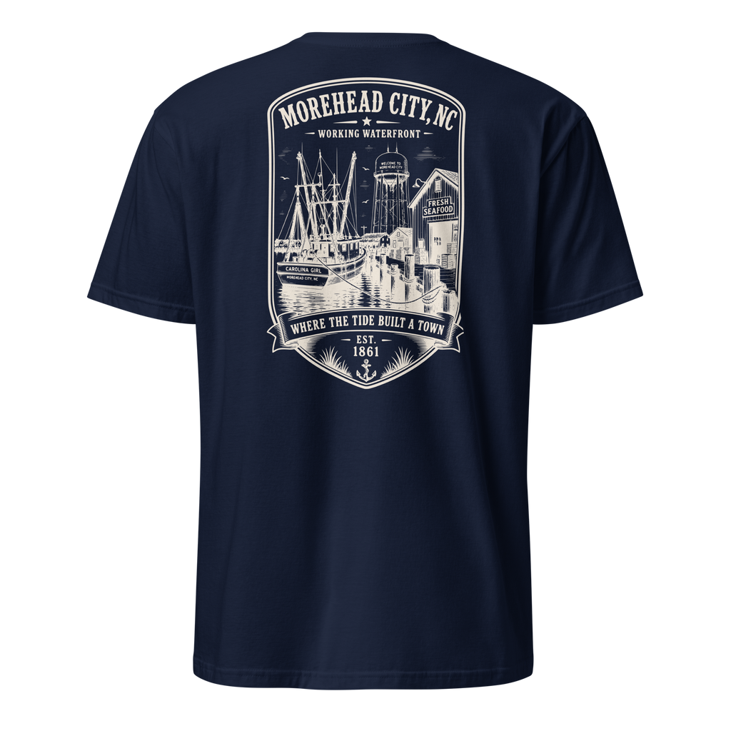 Morehead City - Historic Waterfront - Short-Sleeve Unisex