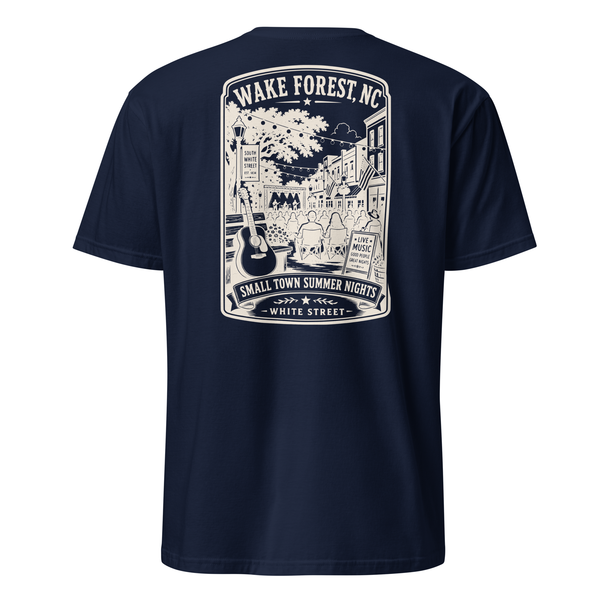 Wake Forest, NC - Small Town Summer Nights - Short-Sleeve Unisex
