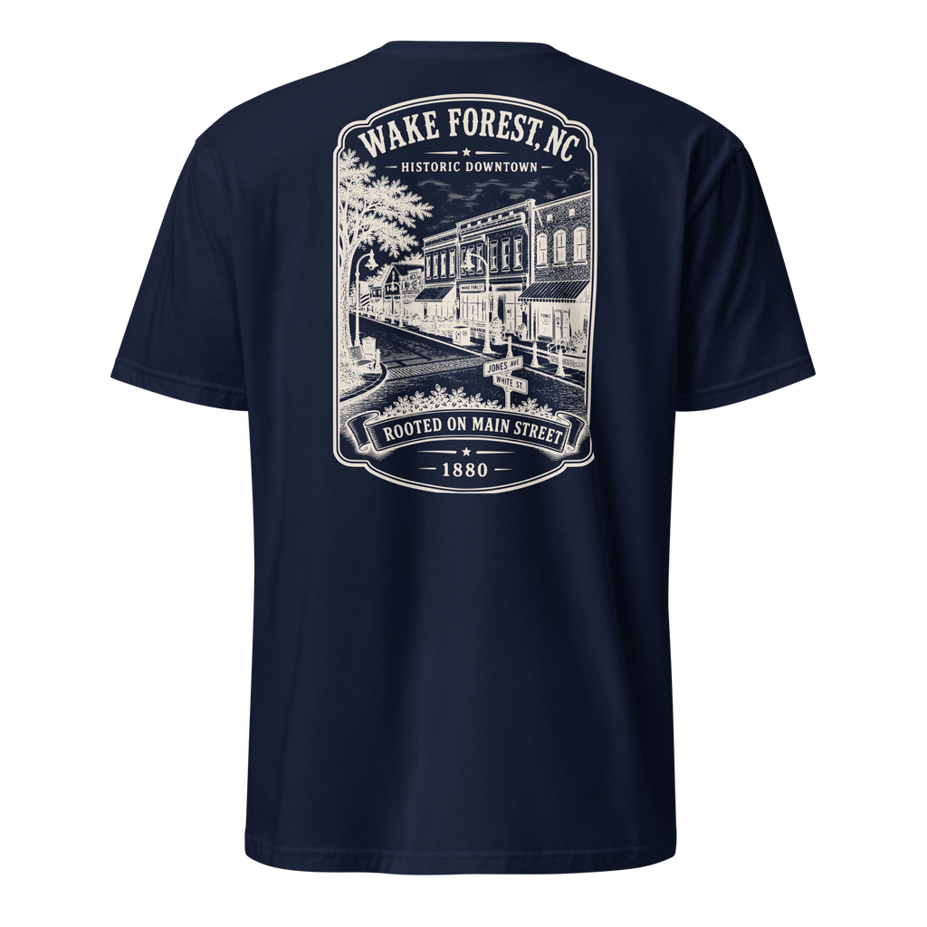 Wake Forest, NC - Historic Downtown - Short-Sleeve Unisex