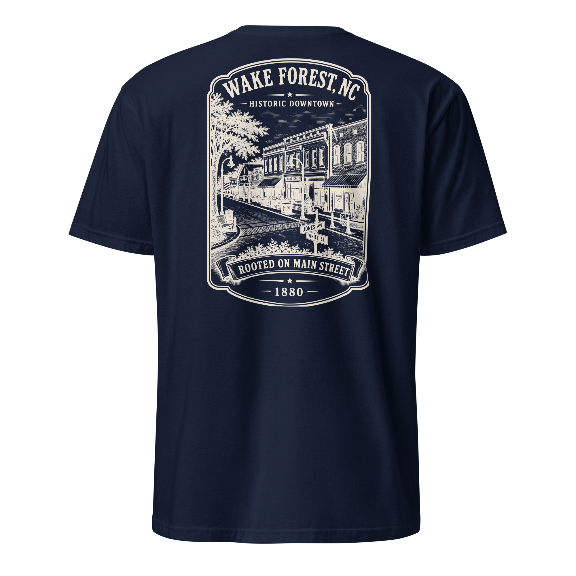 Wake Forest, NC - Historic Downtown - Short-Sleeve Unisex