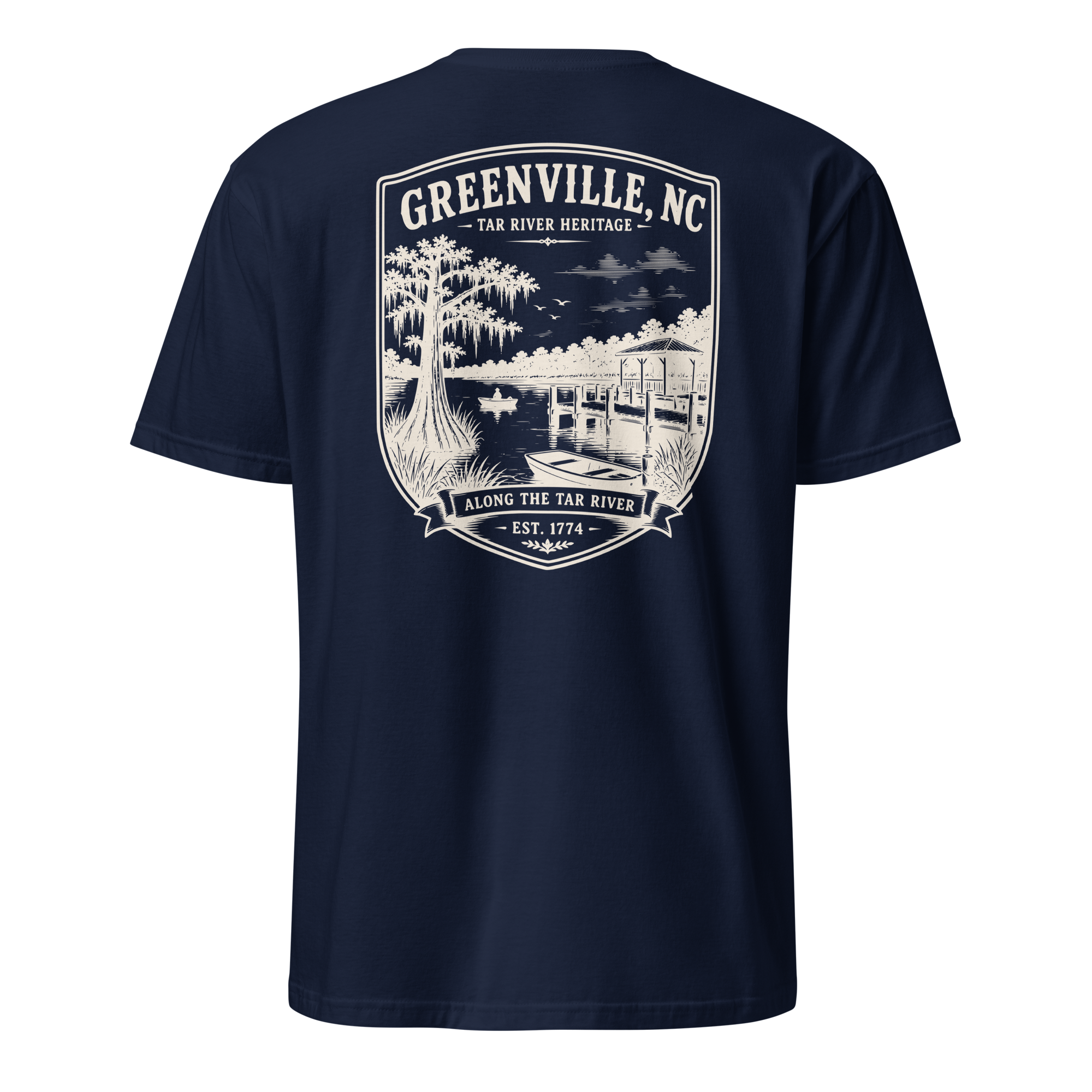 Greenville, NC - Along The Tar - Short-Sleeve Unisex