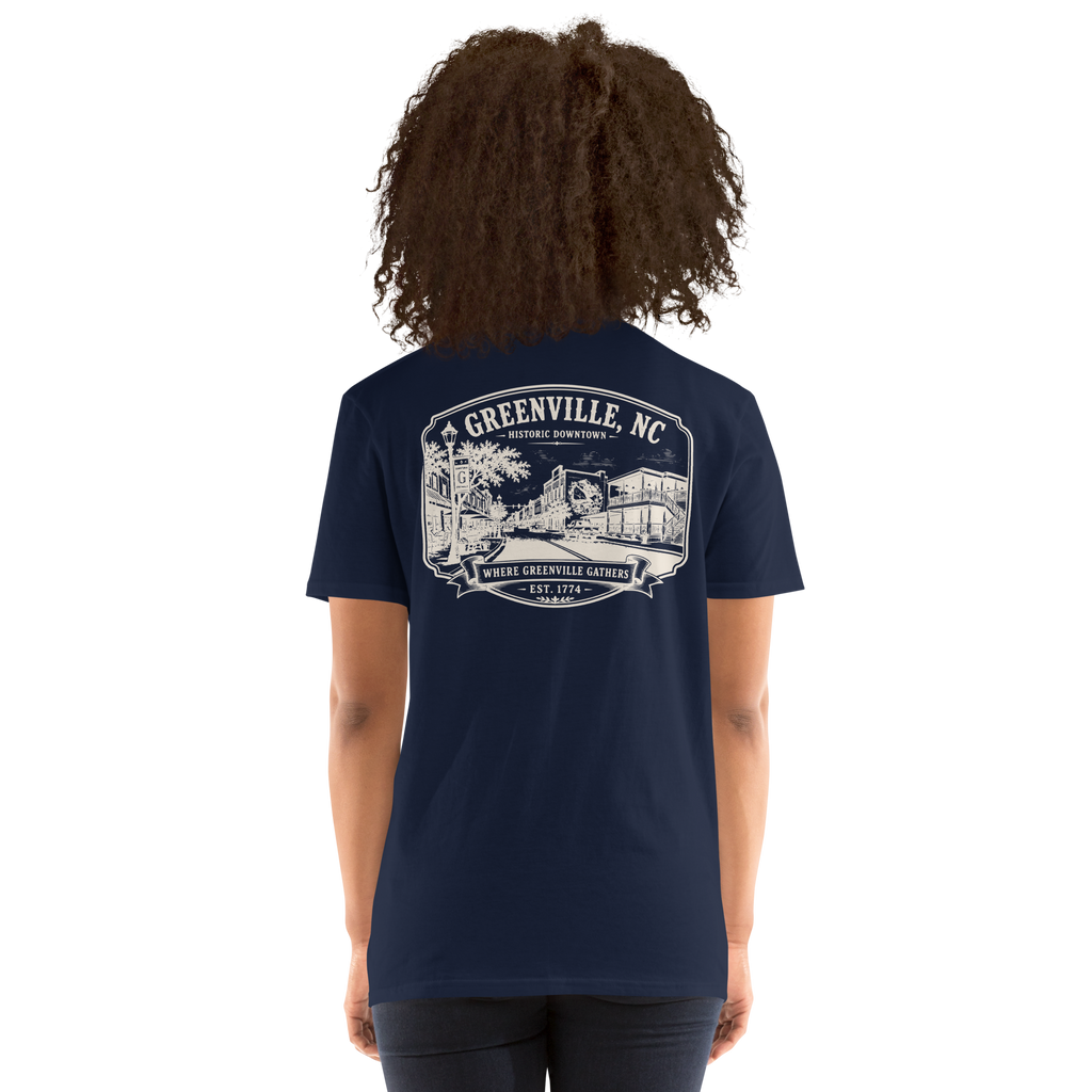 Greenville, NC - Downtown - Short-Sleeve Unisex