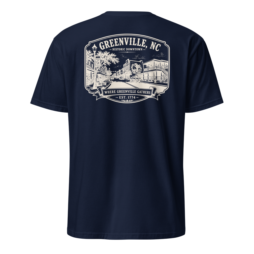 Greenville, NC - Downtown - Short-Sleeve Unisex
