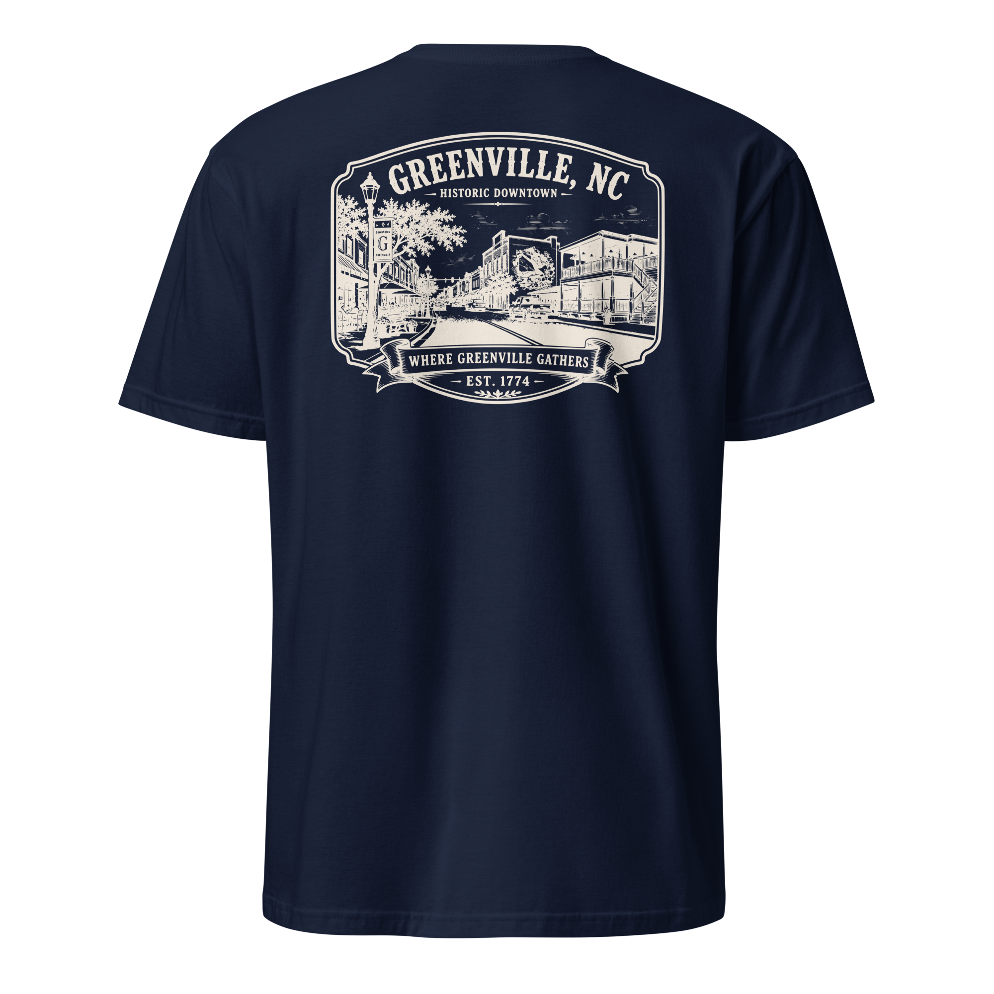 Greenville, NC - Downtown - Short-Sleeve Unisex