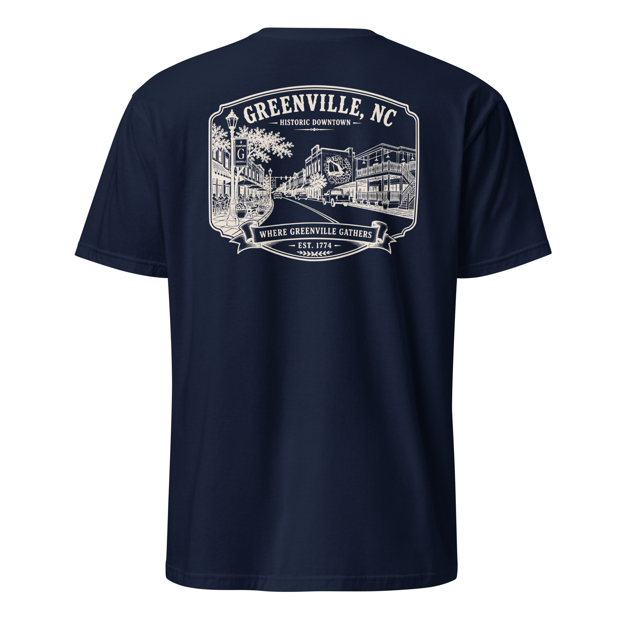 Greenville, NC - Downtown - Short-Sleeve Unisex