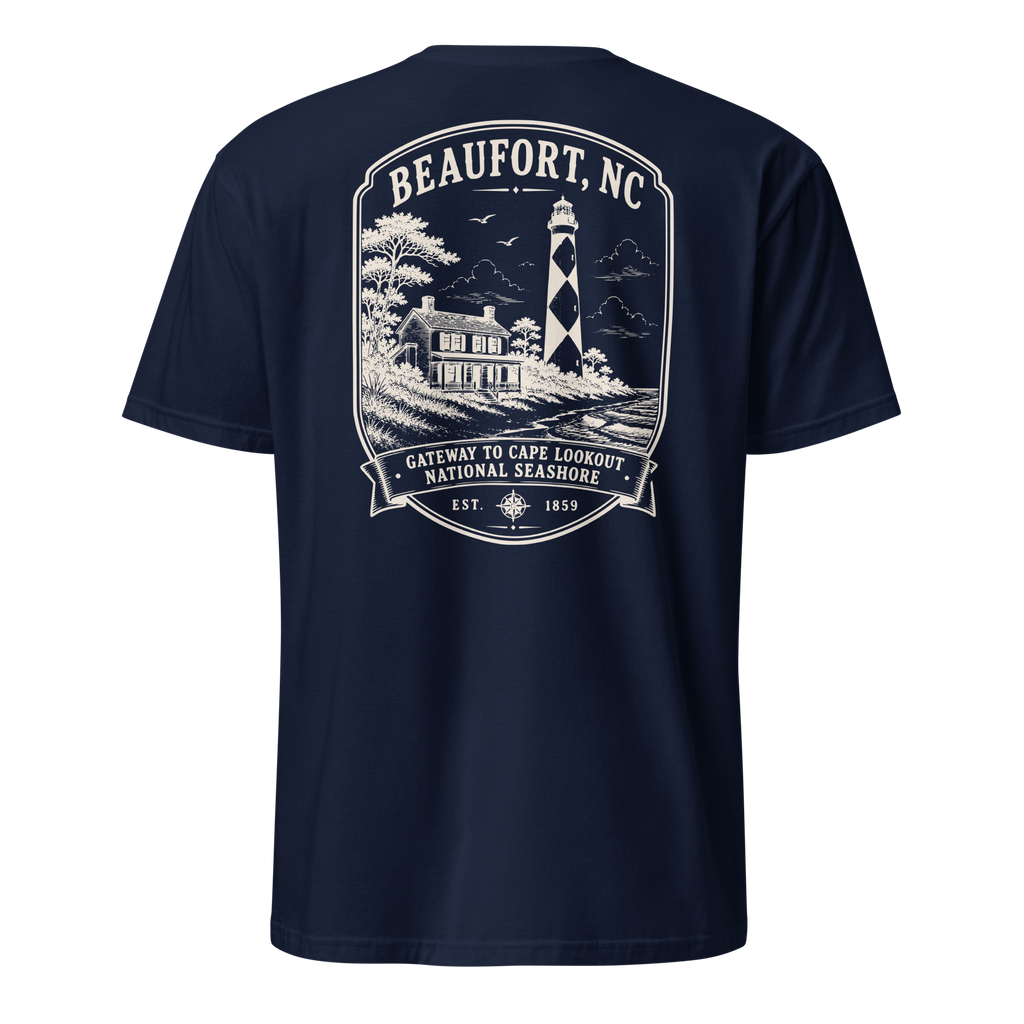 Beaufort, NC - Gateway To Cape Lookout - Short-Sleeve Unisex