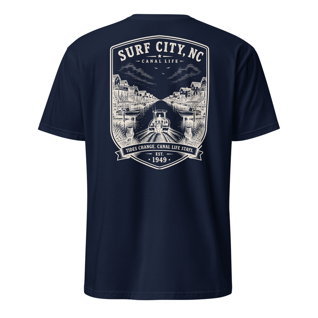 Surf City, NC - Canal Life - Short-Sleeve Unisex T-Shirt