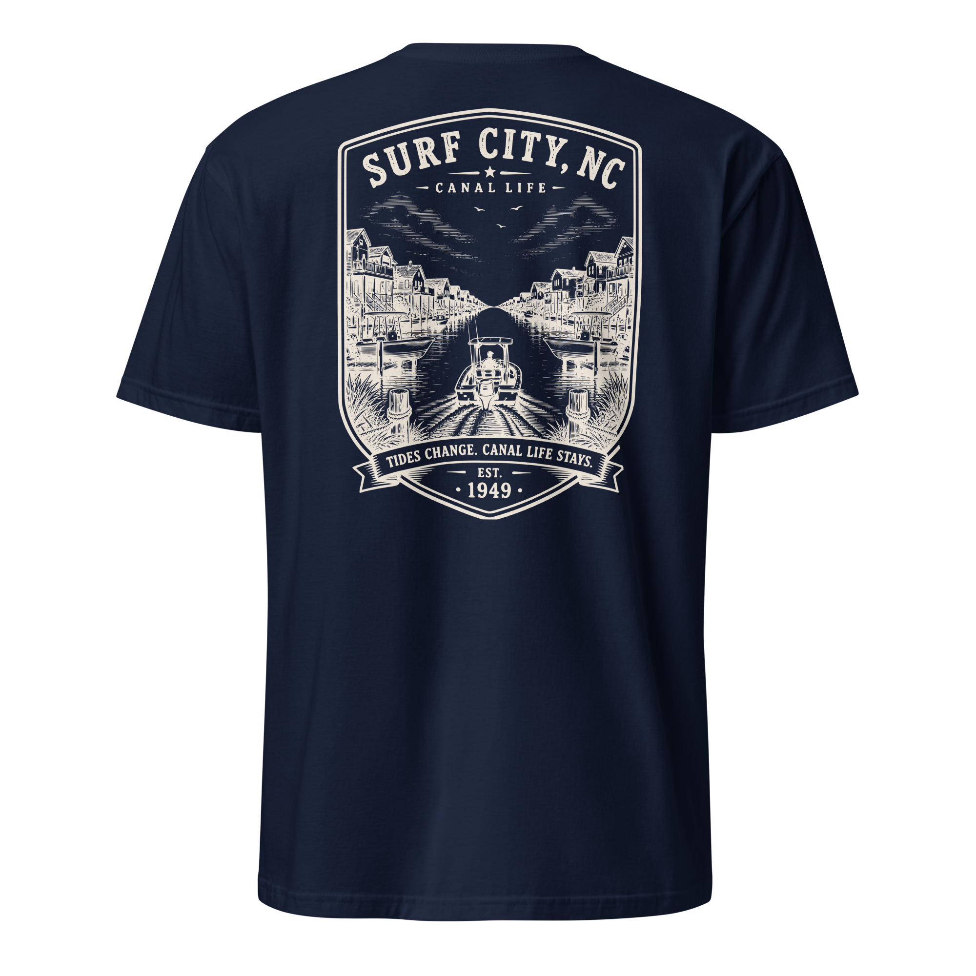 Surf City, NC - Canal Life - Short-Sleeve Unisex T-Shirt