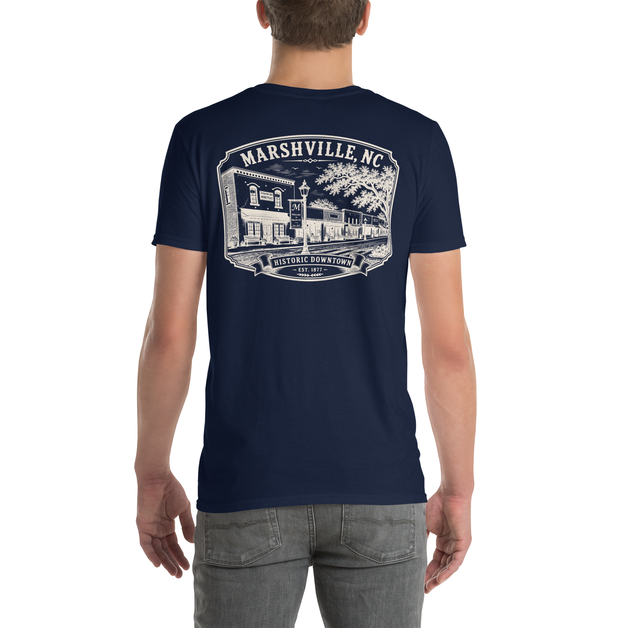 Marshville, NC - Historic Downtown - Short-Sleeve Unisex