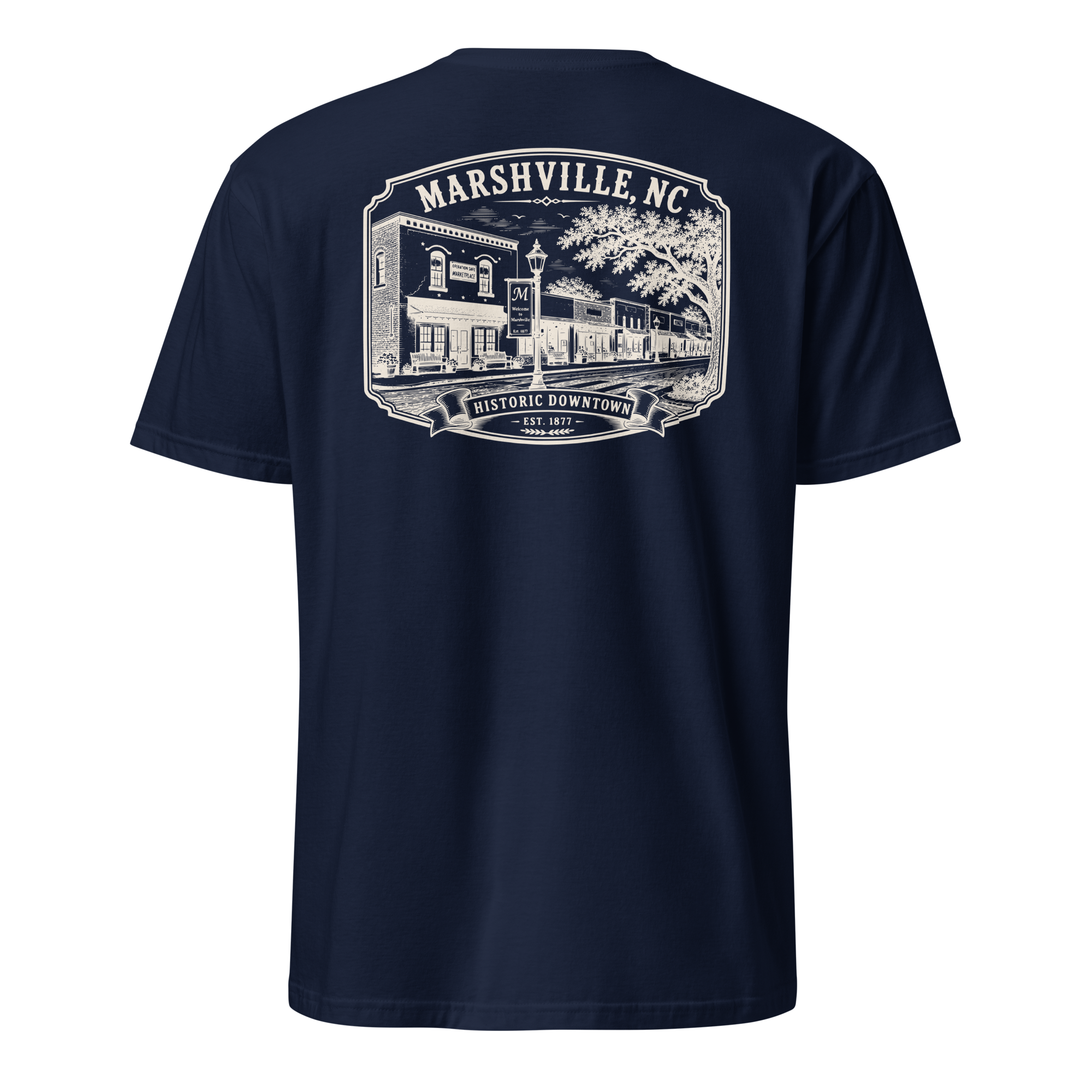 Marshville, NC - Historic Downtown - Short-Sleeve Unisex