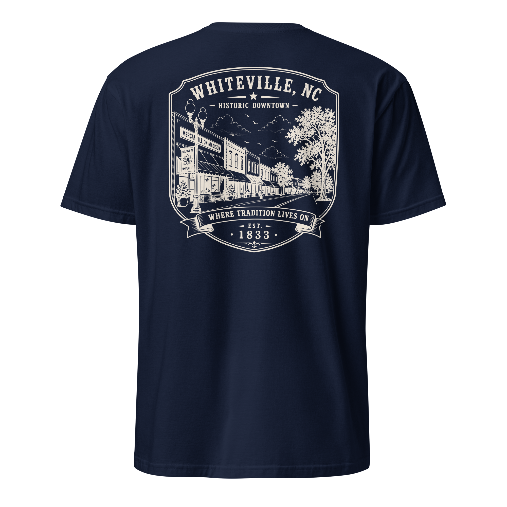 Whiteville, NC - Downtown - Short-Sleeve Unisex