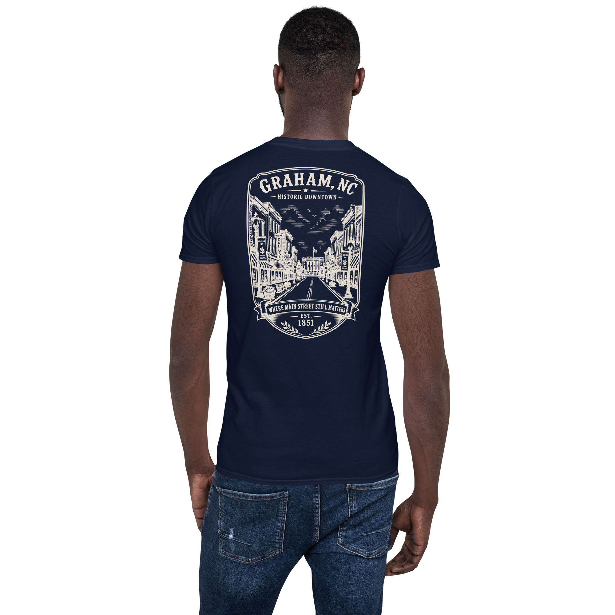 Graham, NC - Downtown - Short-Sleeve Unisex