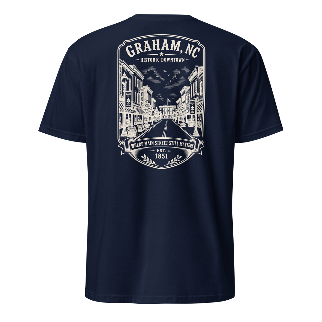 Graham, NC - Downtown - Short-Sleeve Unisex