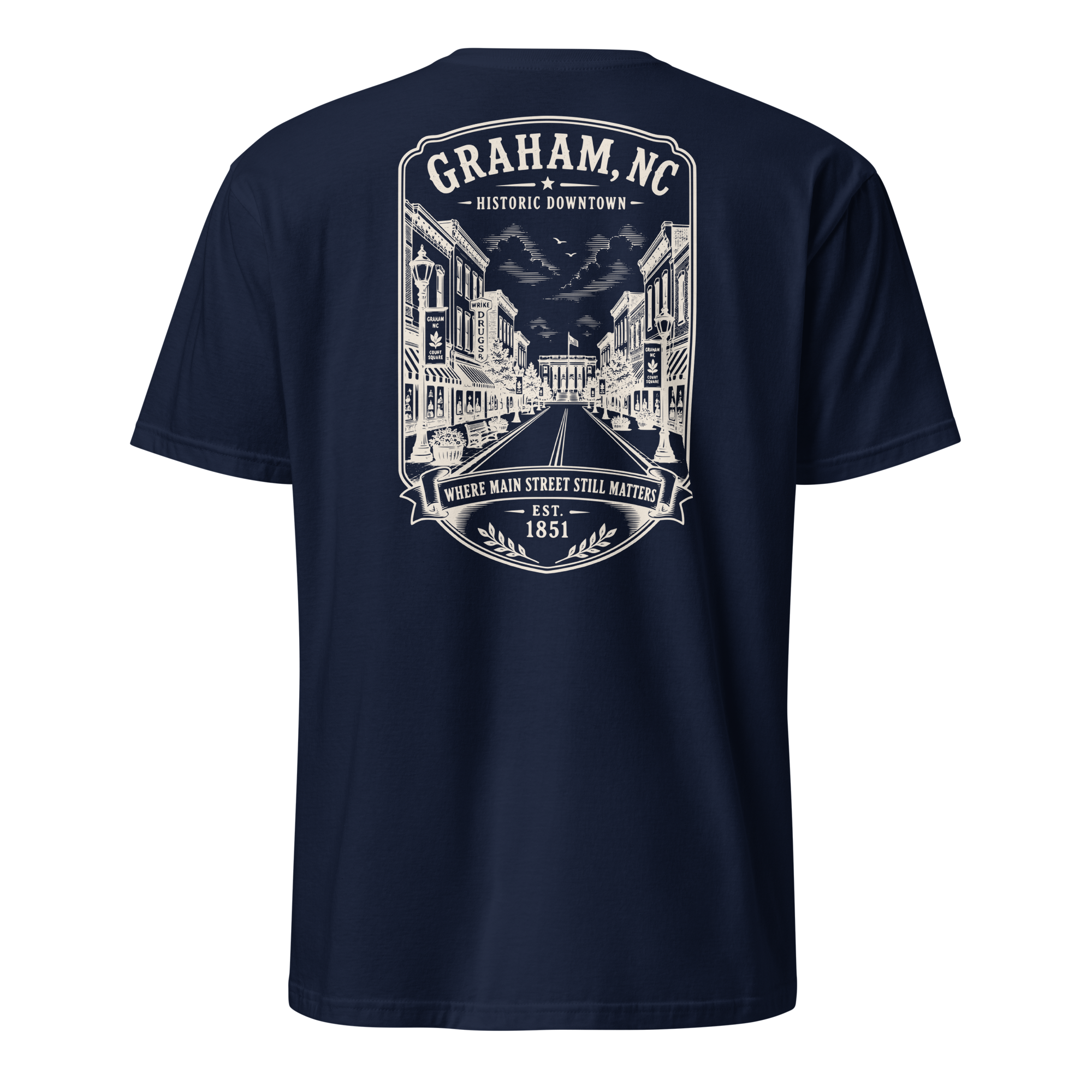 Graham, NC - Downtown - Short-Sleeve Unisex