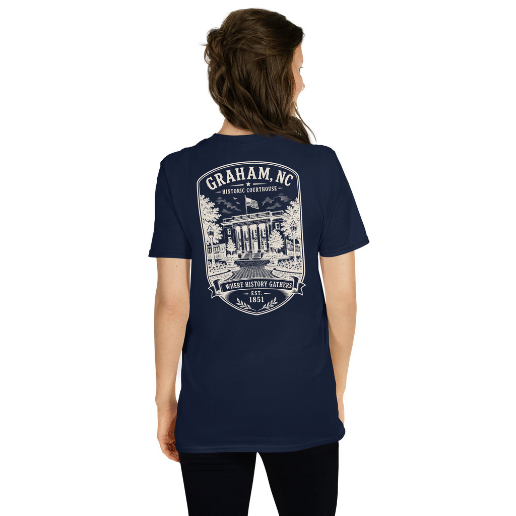 Graham, NC - Historic Courthouse - Short-Sleeve Unisex