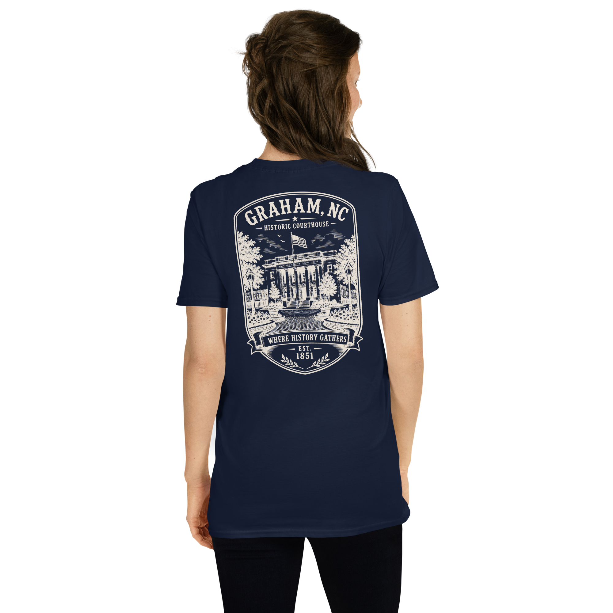 Graham, NC - Historic Courthouse - Short-Sleeve Unisex