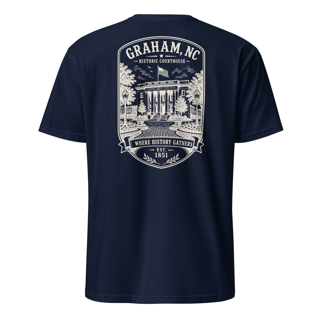 Graham, NC - Historic Courthouse - Short-Sleeve Unisex