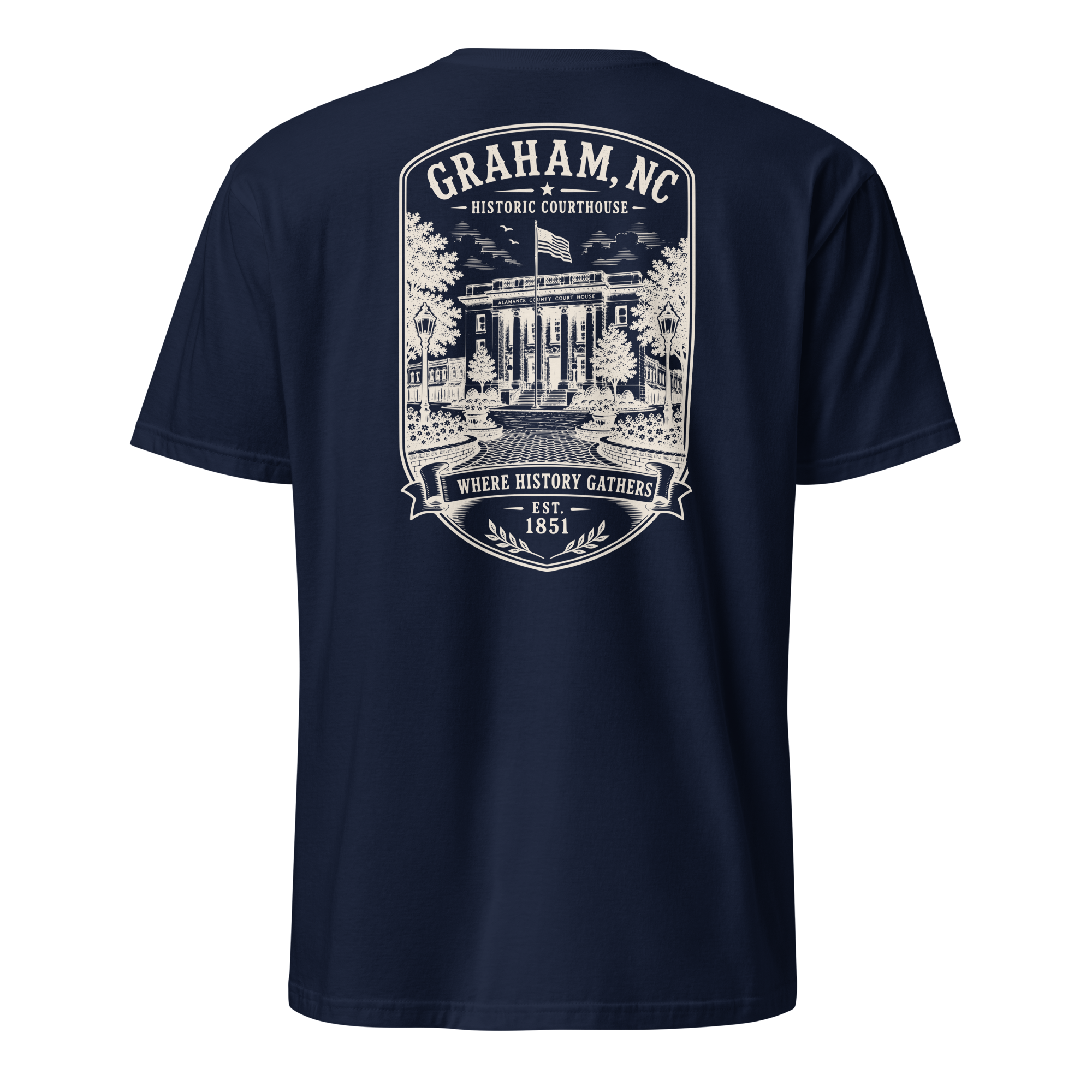 Graham, NC - Historic Courthouse - Short-Sleeve Unisex