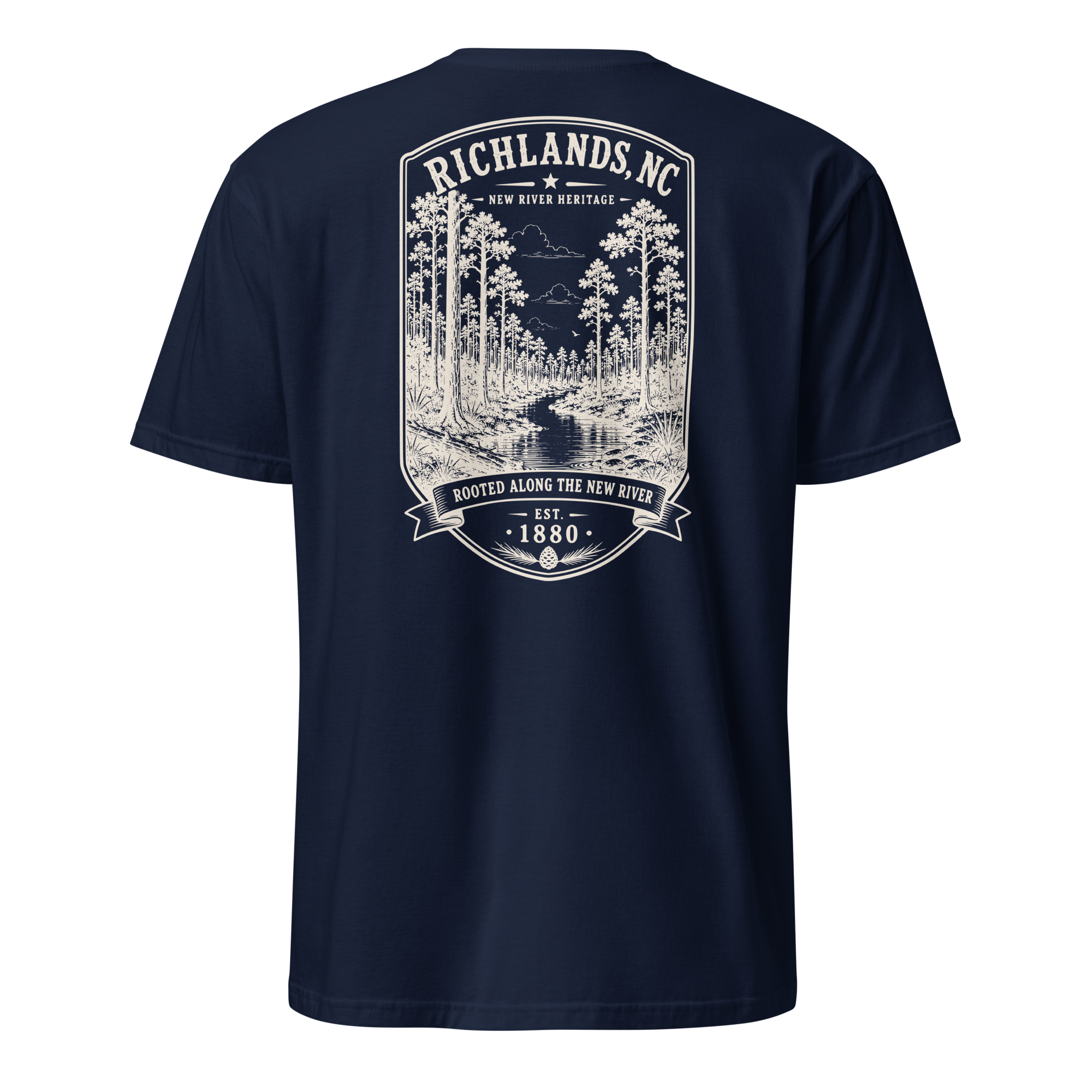 Richlands, NC - Rooted Along The New River - Short-Sleeve Unisex