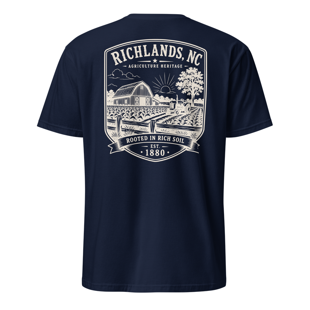Richlands, NC - Rooted In Rich Soil - Short-Sleeve Unisex