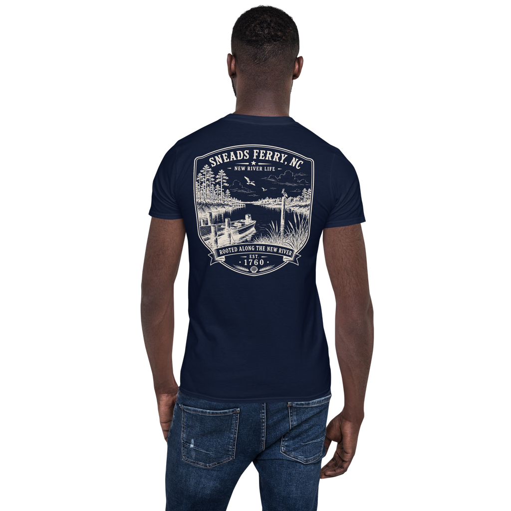 Sneads Ferry, NC - Along The New - Short-Sleeve Unisex