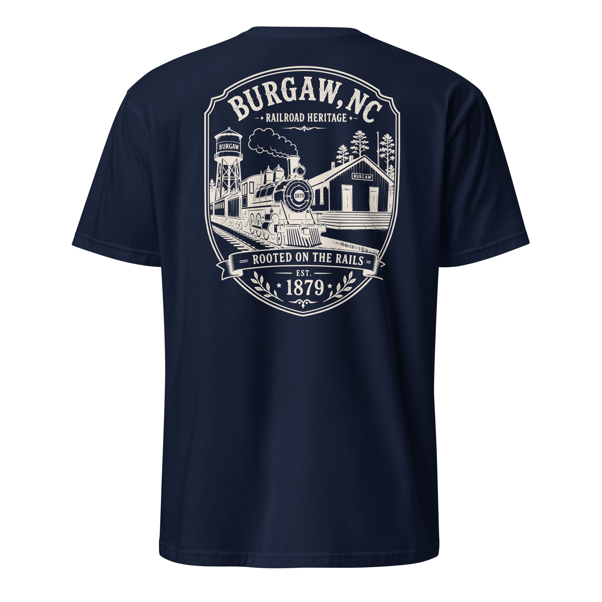Burgaw, NC - Rooted On The Rails - Short-Sleeve Unisex