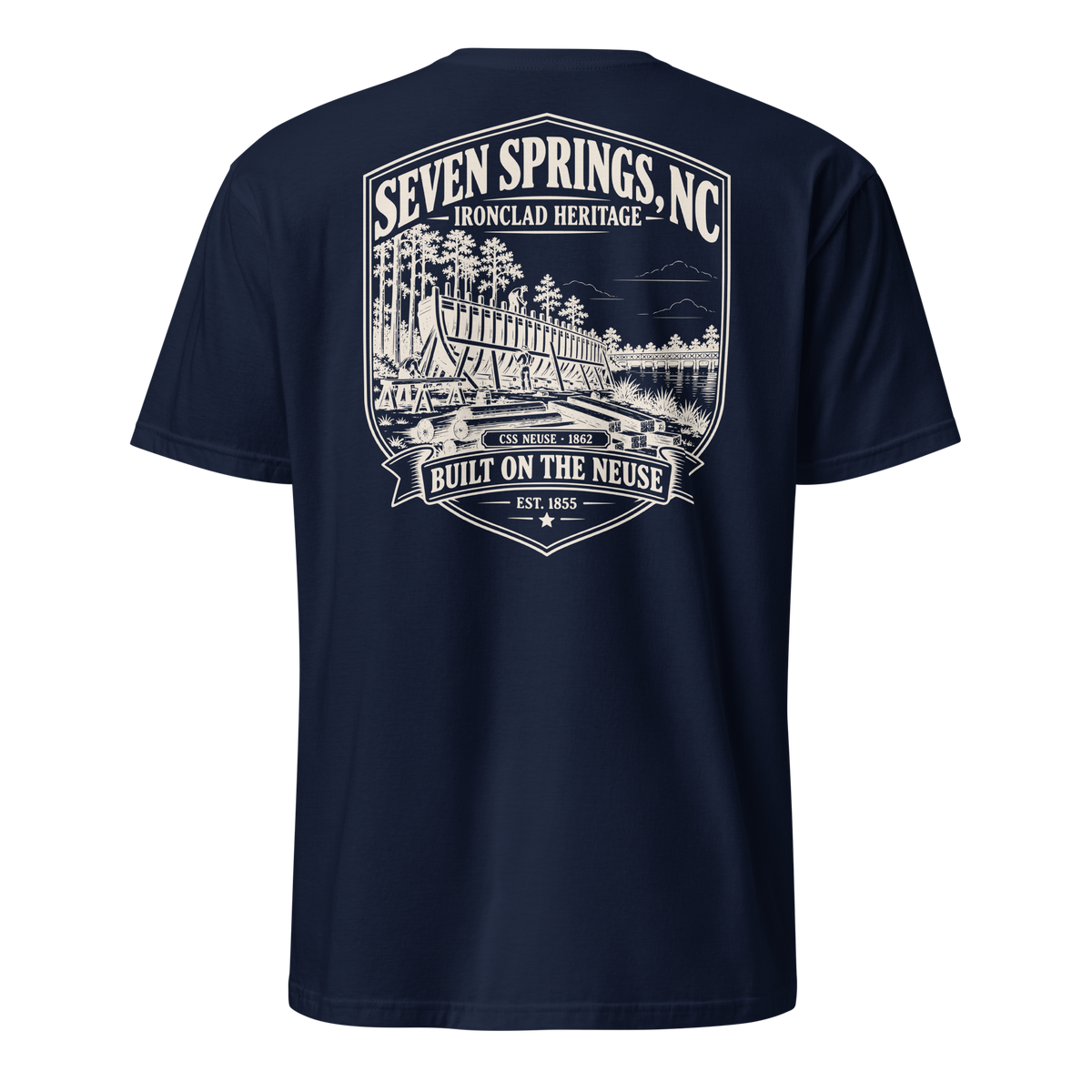 Seven Springs, NC - Built On The Neuse - Short-Sleeve Unisex T-Shirt
